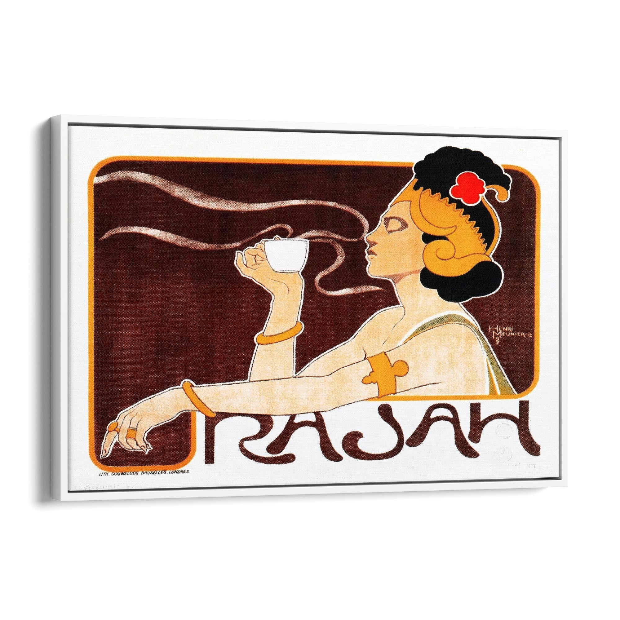 Rajah Coffee Vintage Advert Cafe Kitchen Wall Art - The Affordable Art Company