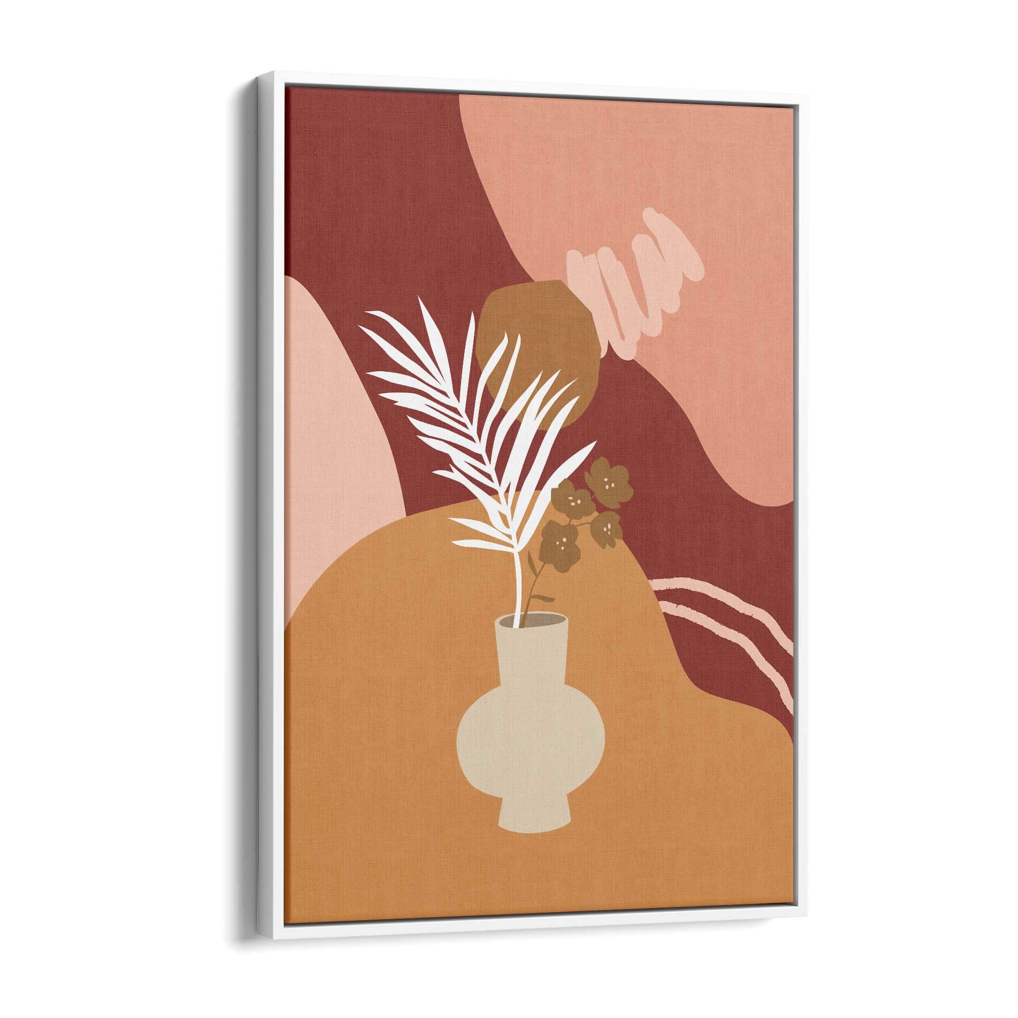 Abstract House Plant Minimal Living Room Wall Art #38 - The Affordable Art Company
