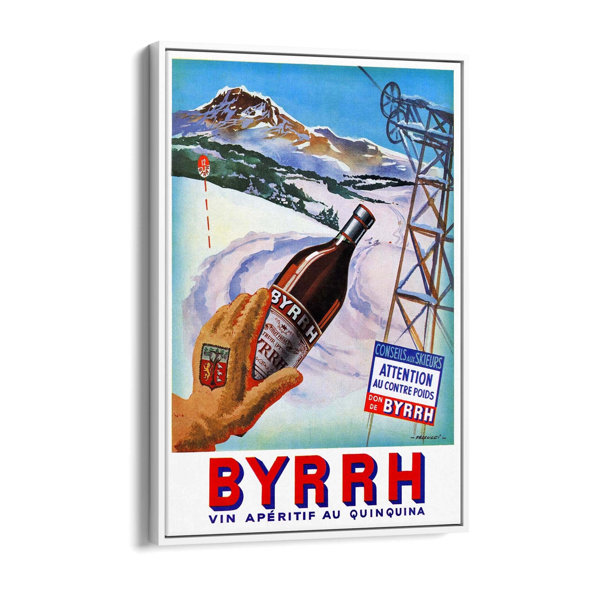 Winter Byrrh Vintage Drinks Advert Wall Art - The Affordable Art Company