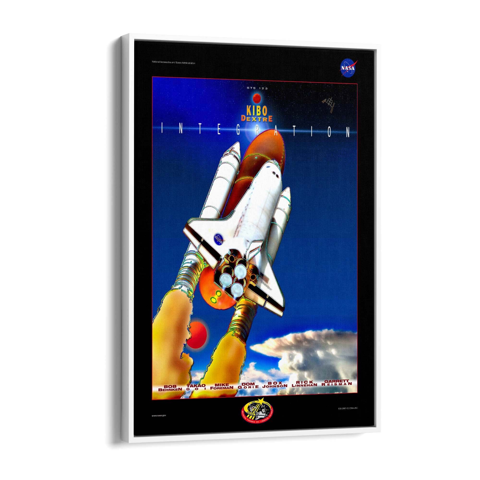 Retro Space Shuttle NASA Space Science Wall Art - The Affordable Art Company