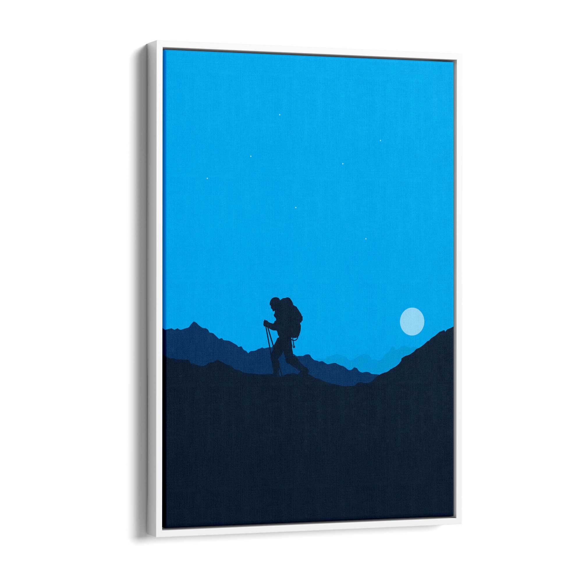 Retro Mountain Climbing Winter Sports Wall Art #2 - The Affordable Art Company