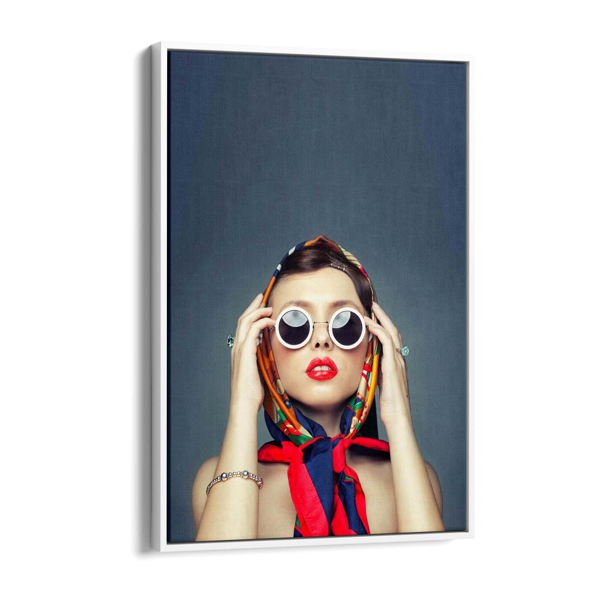 Fashion Model Sunglasses Photograph Chic Wall Art - The Affordable Art Company