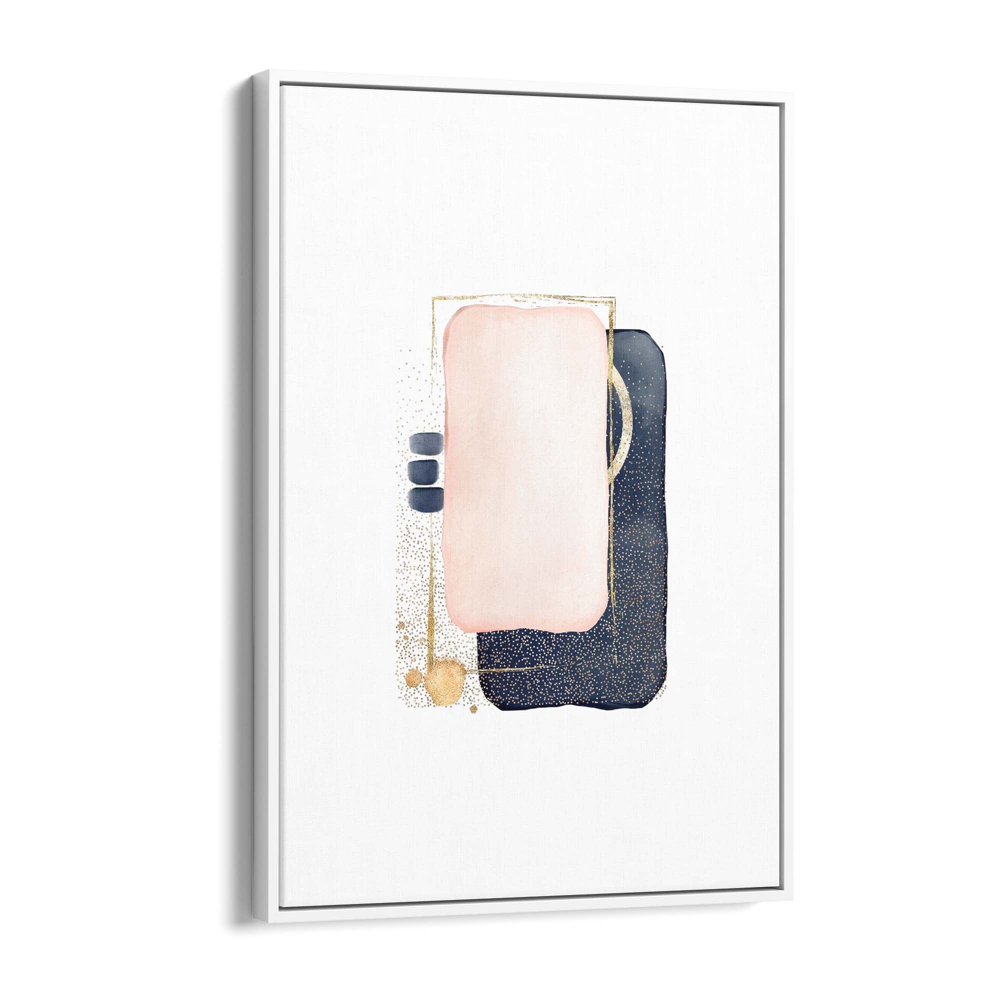 Blue Abstract Painting Minimal Modern Wall Art #10 - The Affordable Art Company