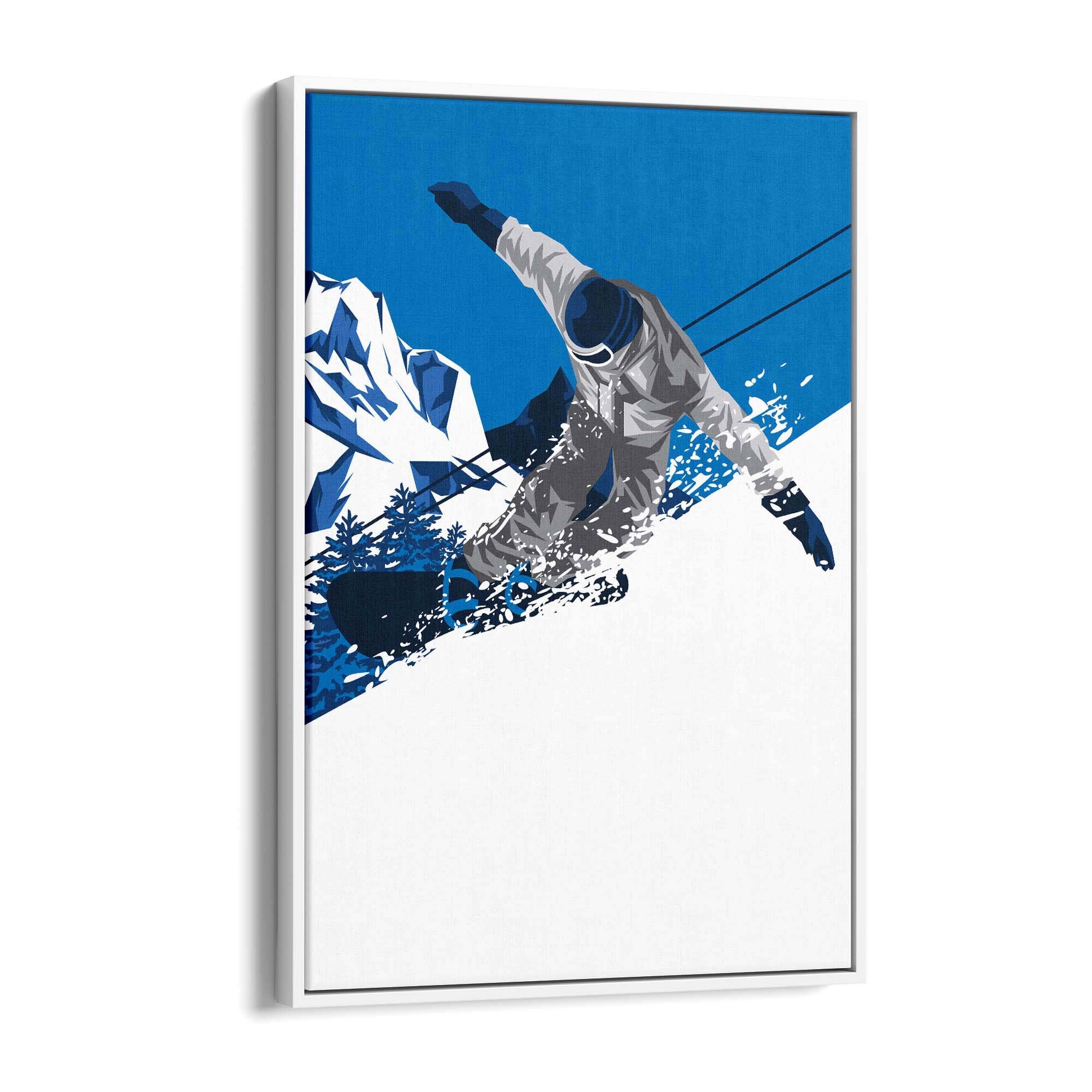 Retro Snowboard Vintage Winter Cabin Wall Art #4 - The Affordable Art Company