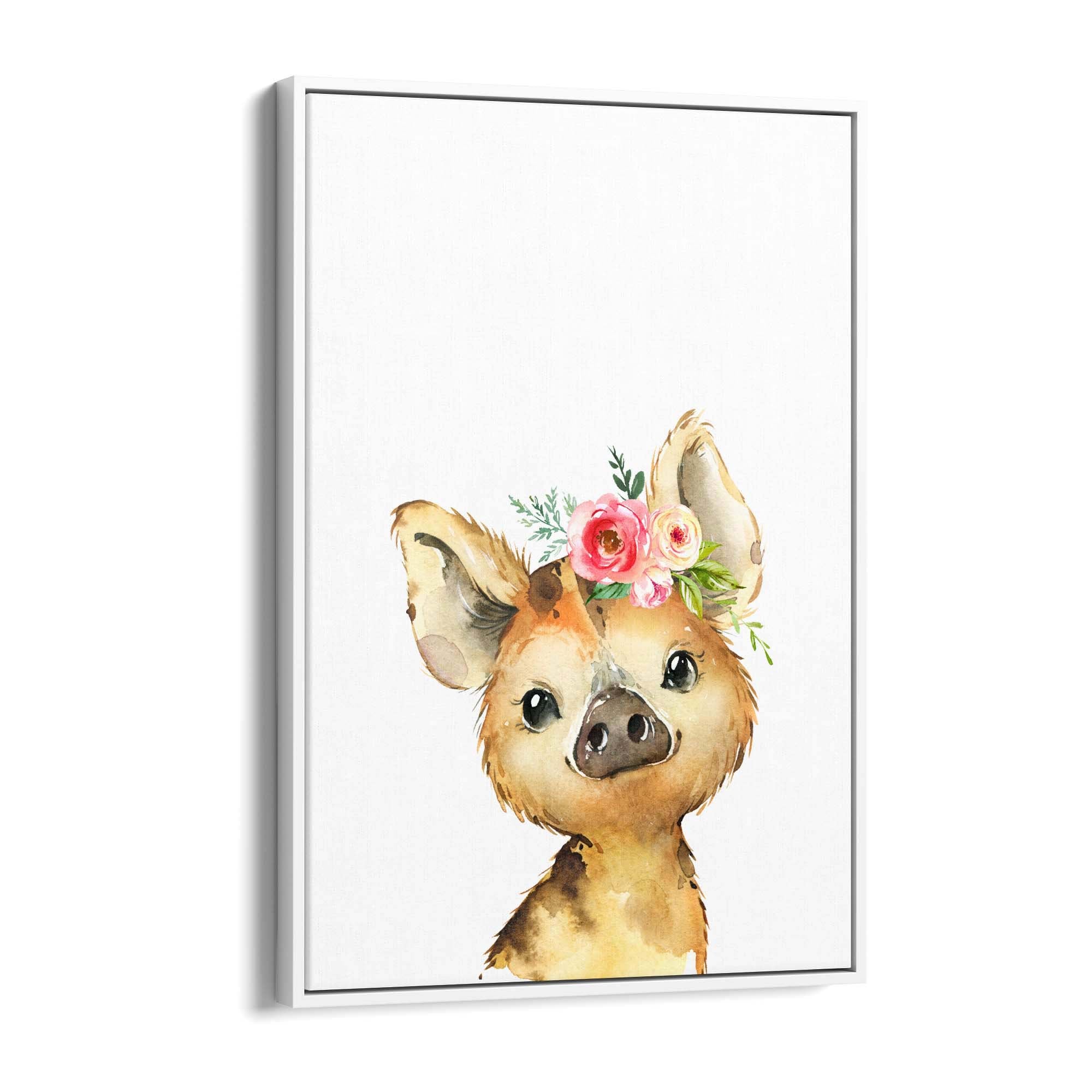 Cute Baby Pig Piglet Nursery Animal Gift Wall Art #2 - The Affordable Art Company