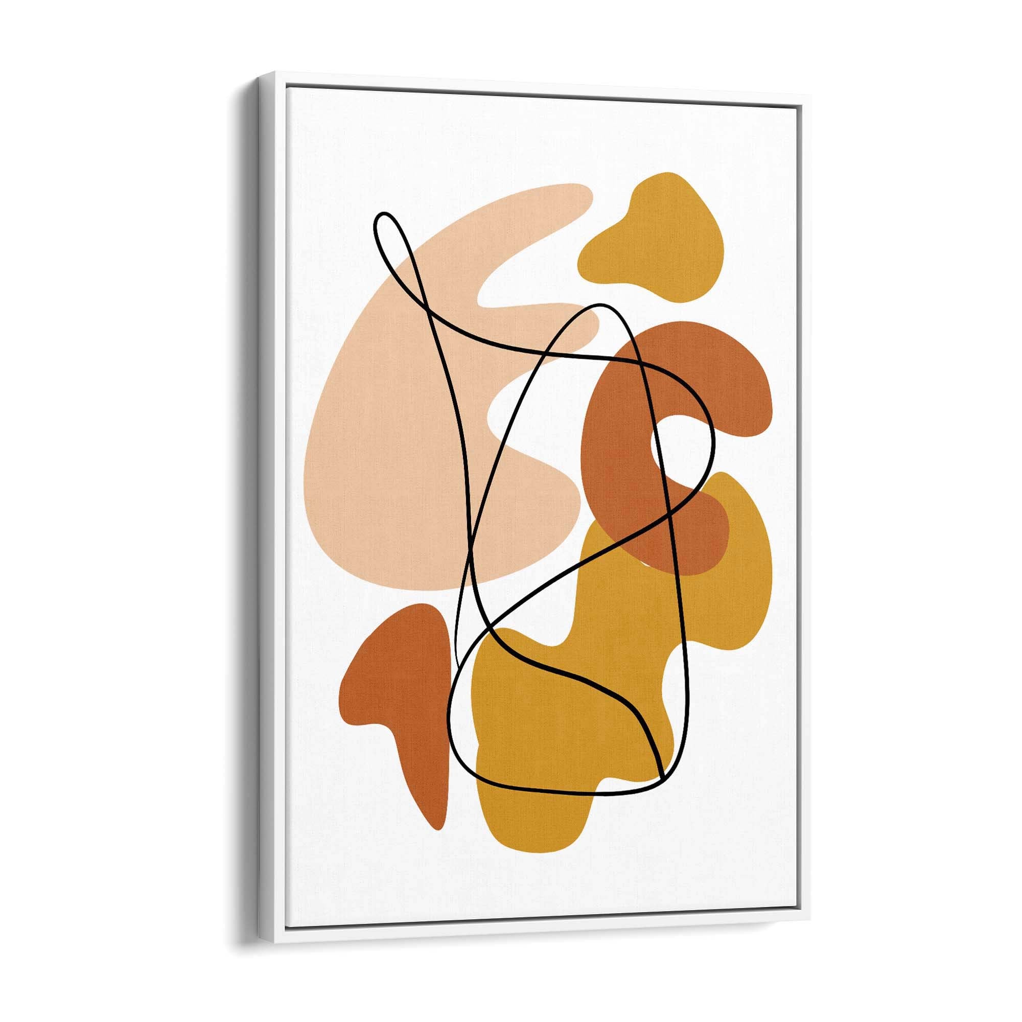 Minimal Autumn Abstract Shapes Wall Art #2 - The Affordable Art Company