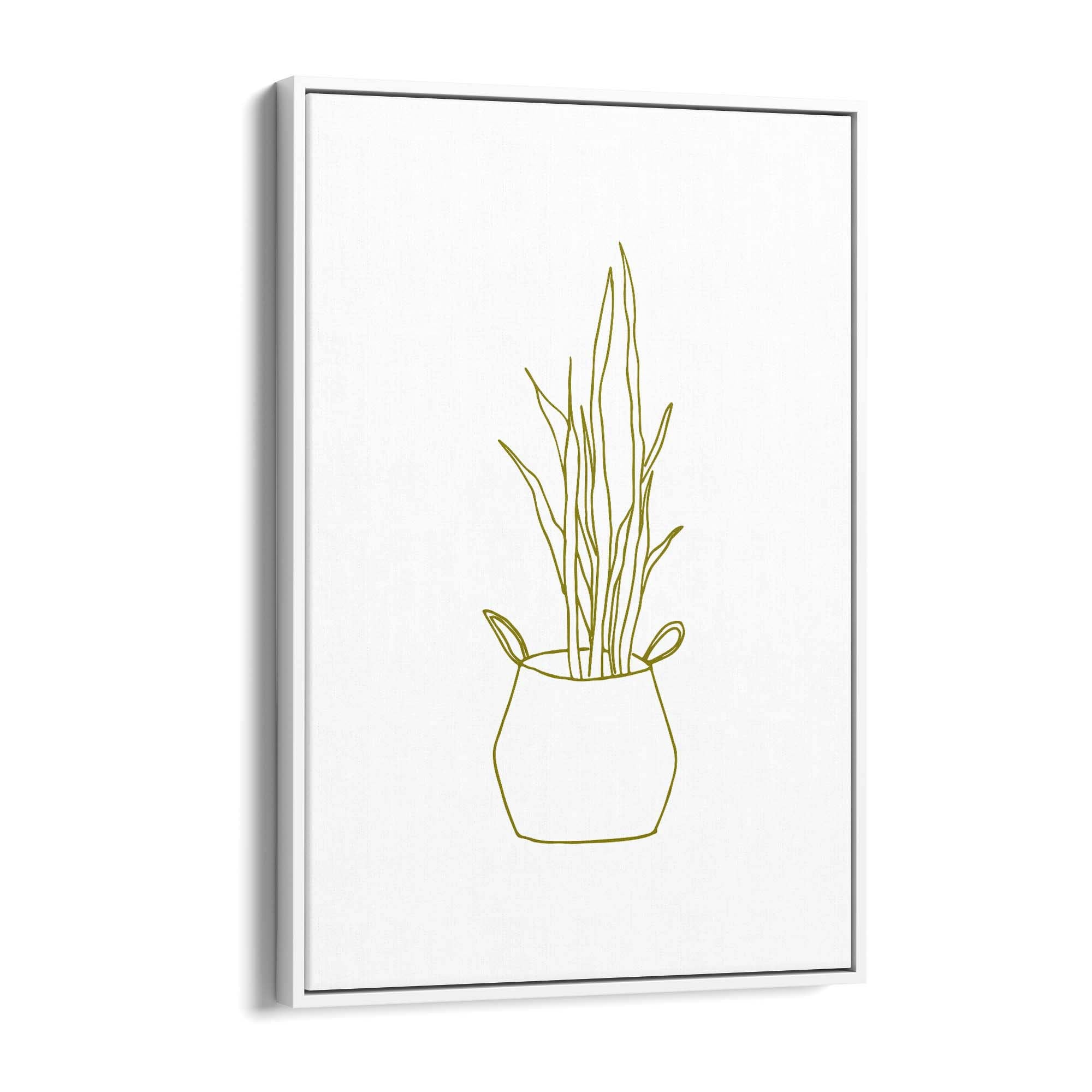 Abstract House Plant Minimal Living Room Wall Art #30 - The Affordable Art Company