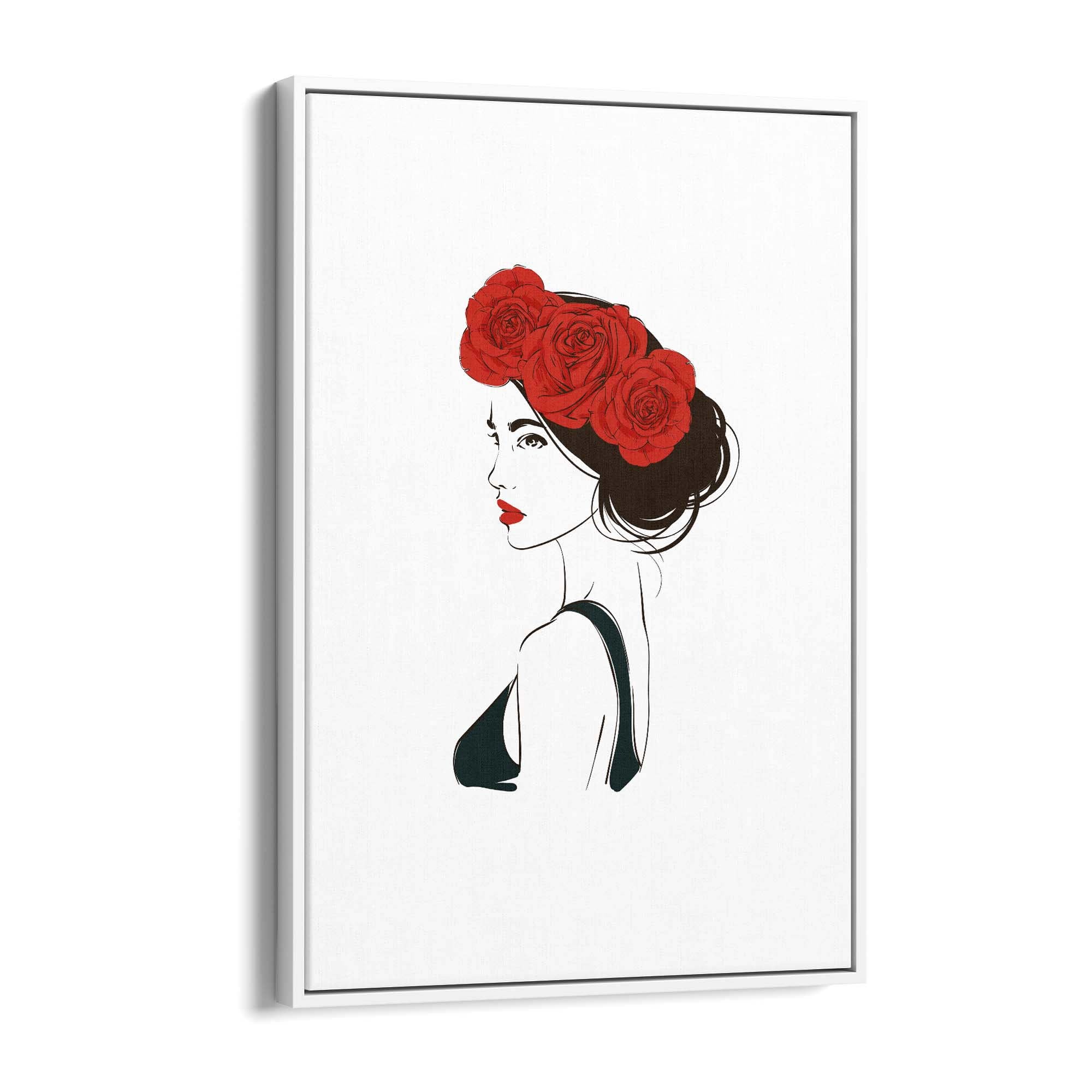 Cute Girl Minimal Fashion Bedroom Wall Art #4 - The Affordable Art Company