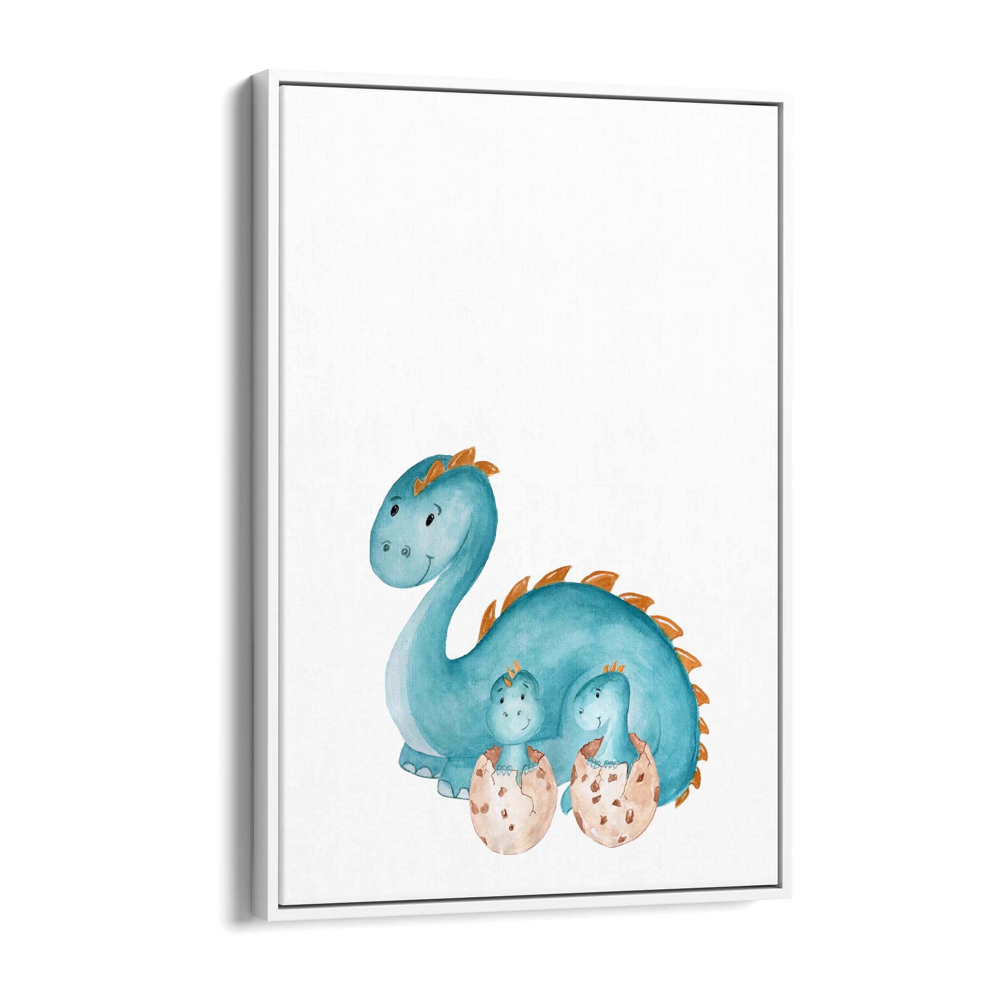 Cute Cartoon Dinosaur Boys Bedroom Wall Art #1 - The Affordable Art Company