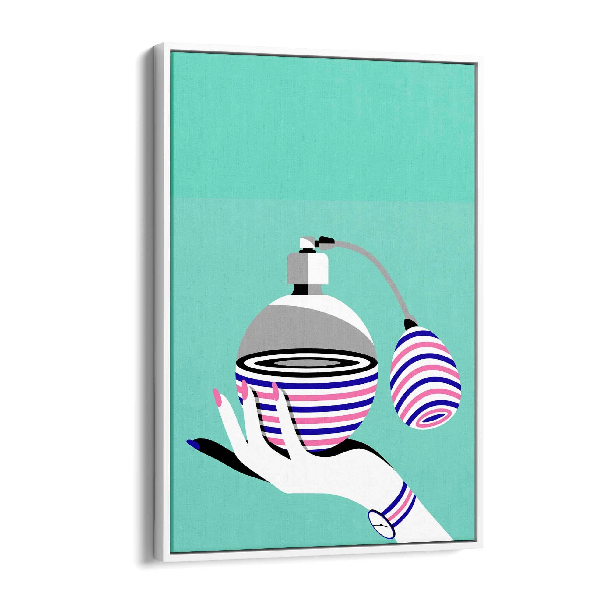 Retro Perfume Bottle Fashion Bedroom Wall Art #2 - The Affordable Art Company