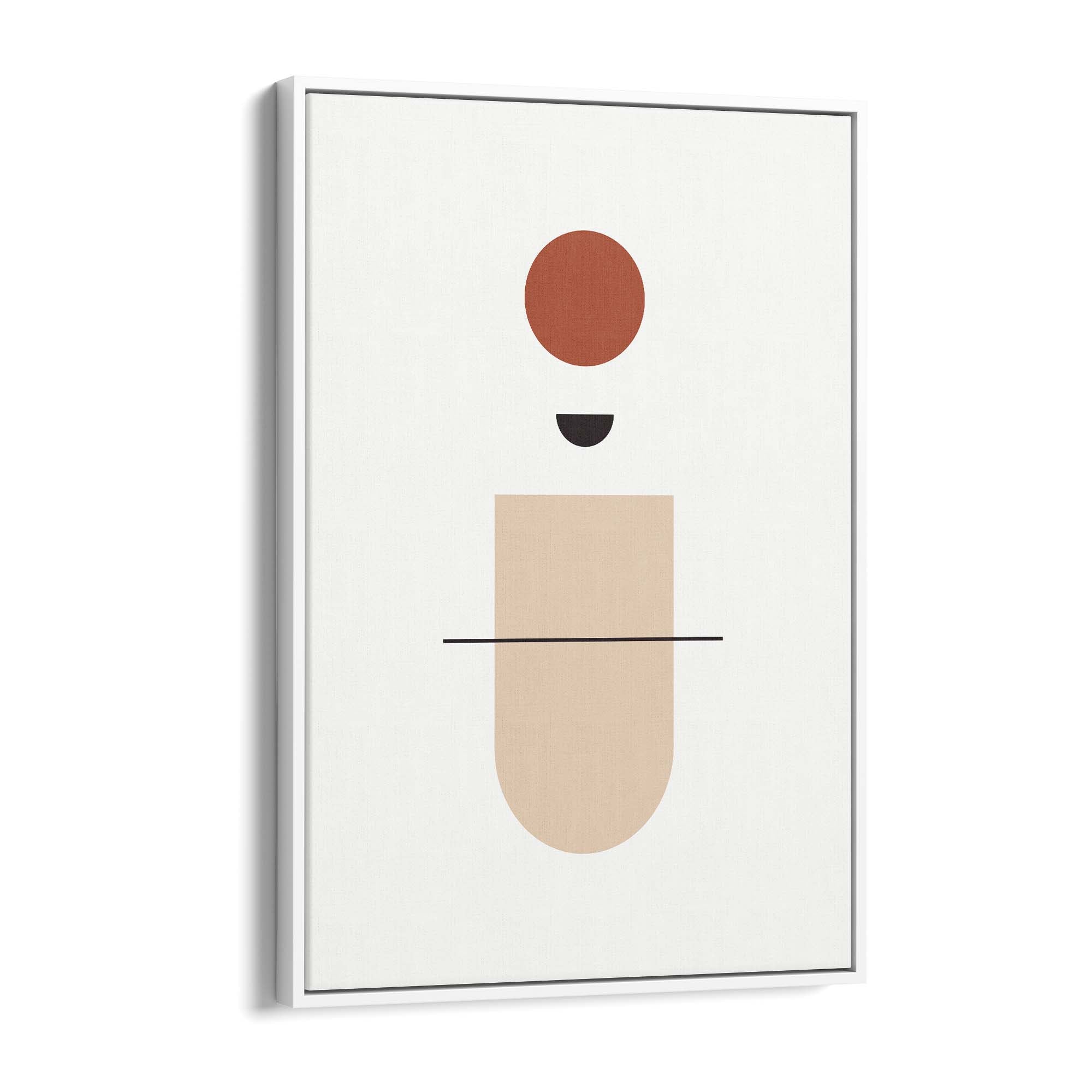 Minimal Pastel Abstract Retro Shapes Wall Art #1 - The Affordable Art Company