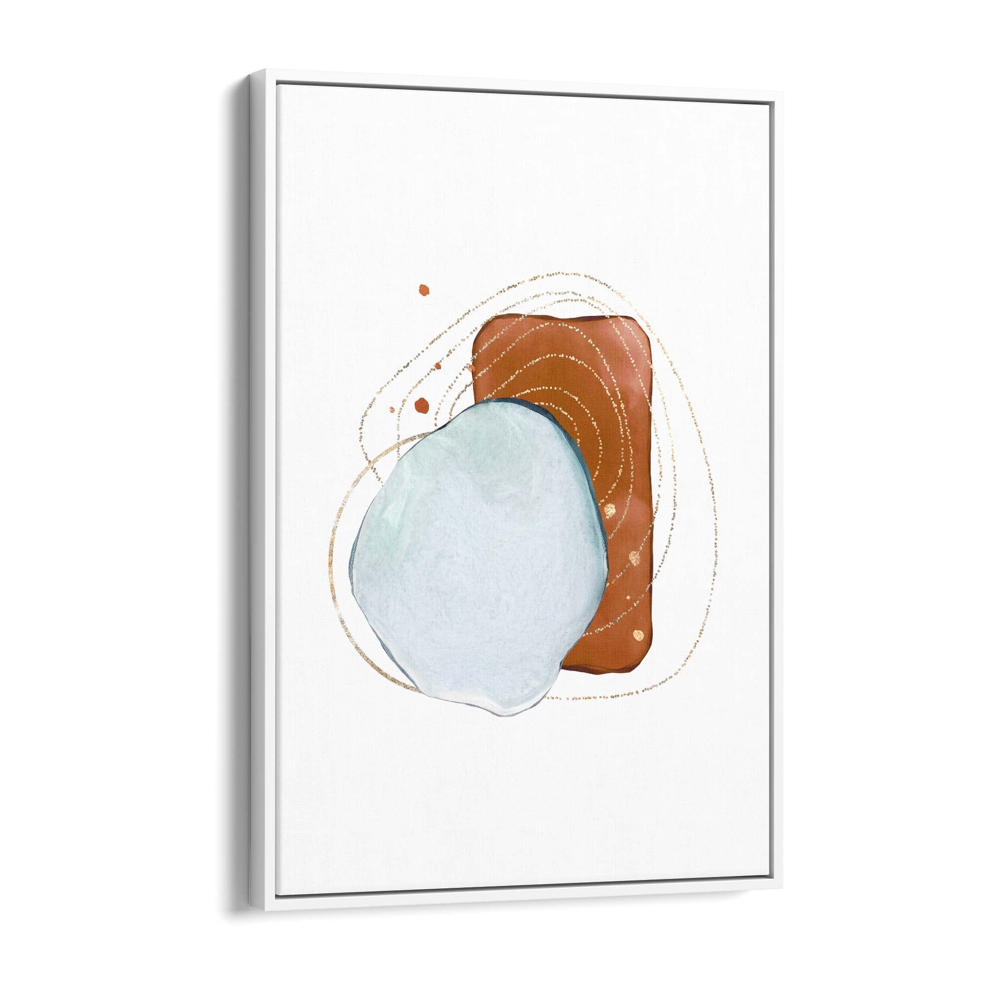 Blue Abstract Painting Minimal Modern Wall Art #4 - The Affordable Art Company