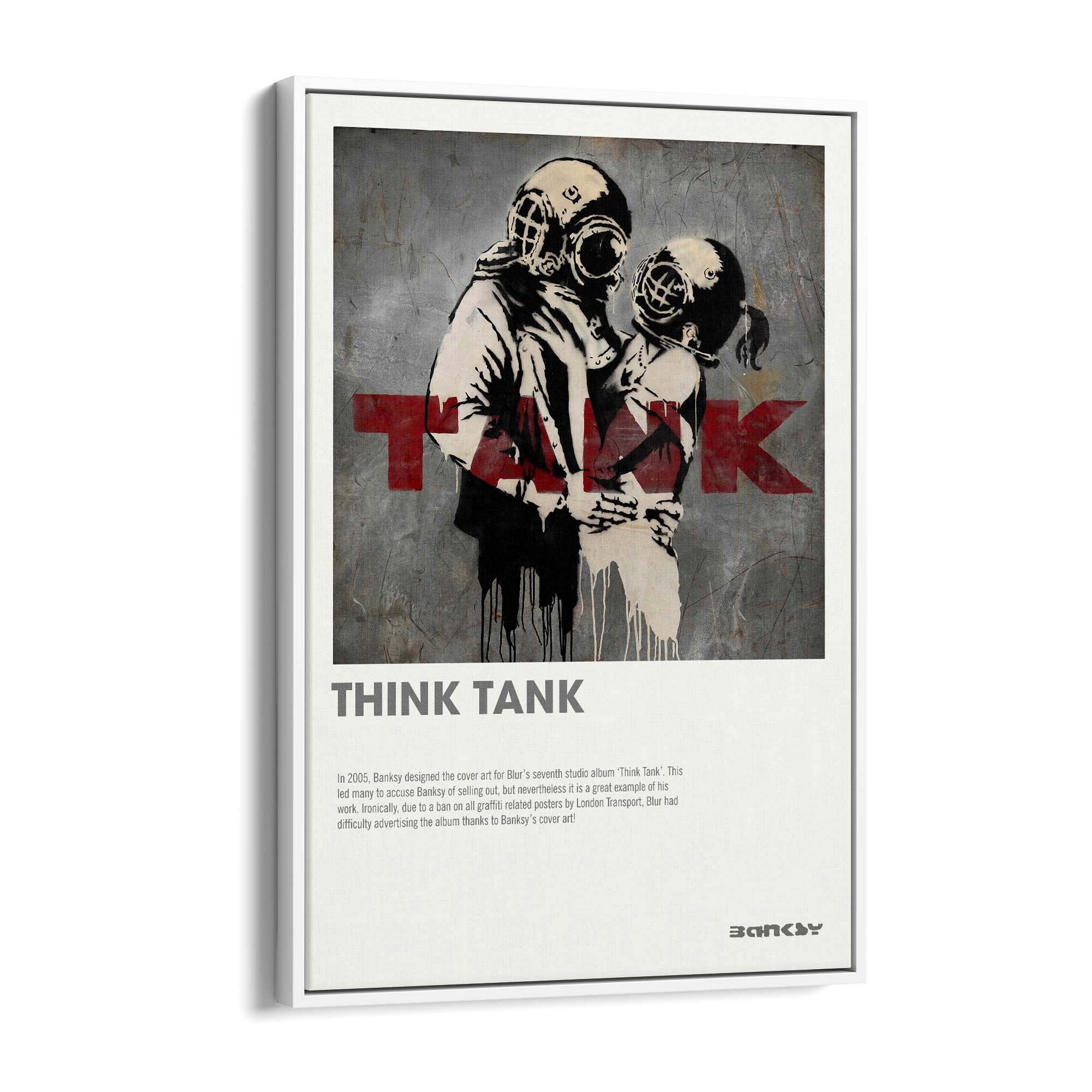 Banksy "Think Tank" Graffiti Gallery Style Wall Art - The Affordable Art Company