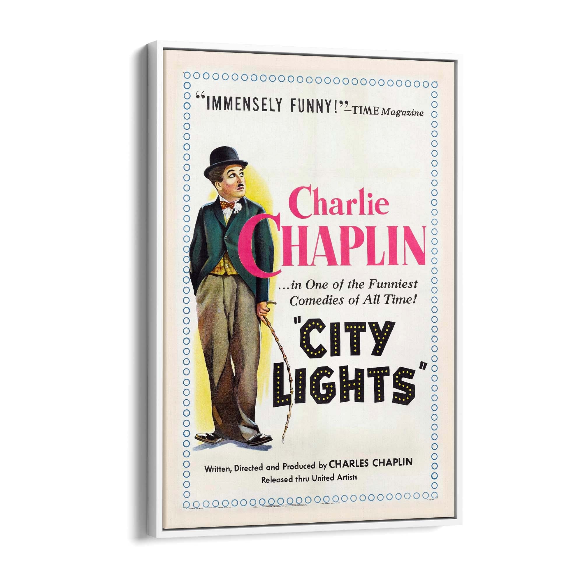 Vintage Charlie Chaplin Movie Wall Art - The Affordable Art Company