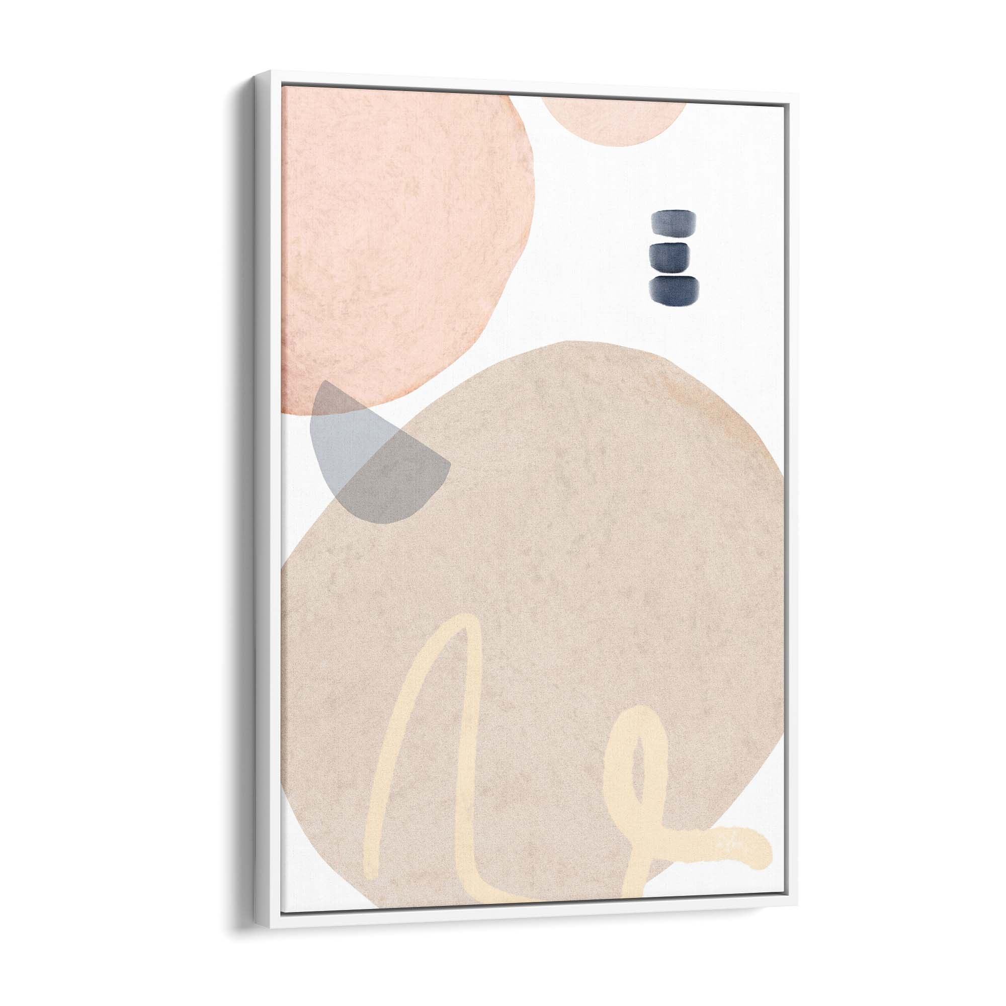 Minimal Pastel Abstract Retro Painting Wall Art #3 - The Affordable Art Company