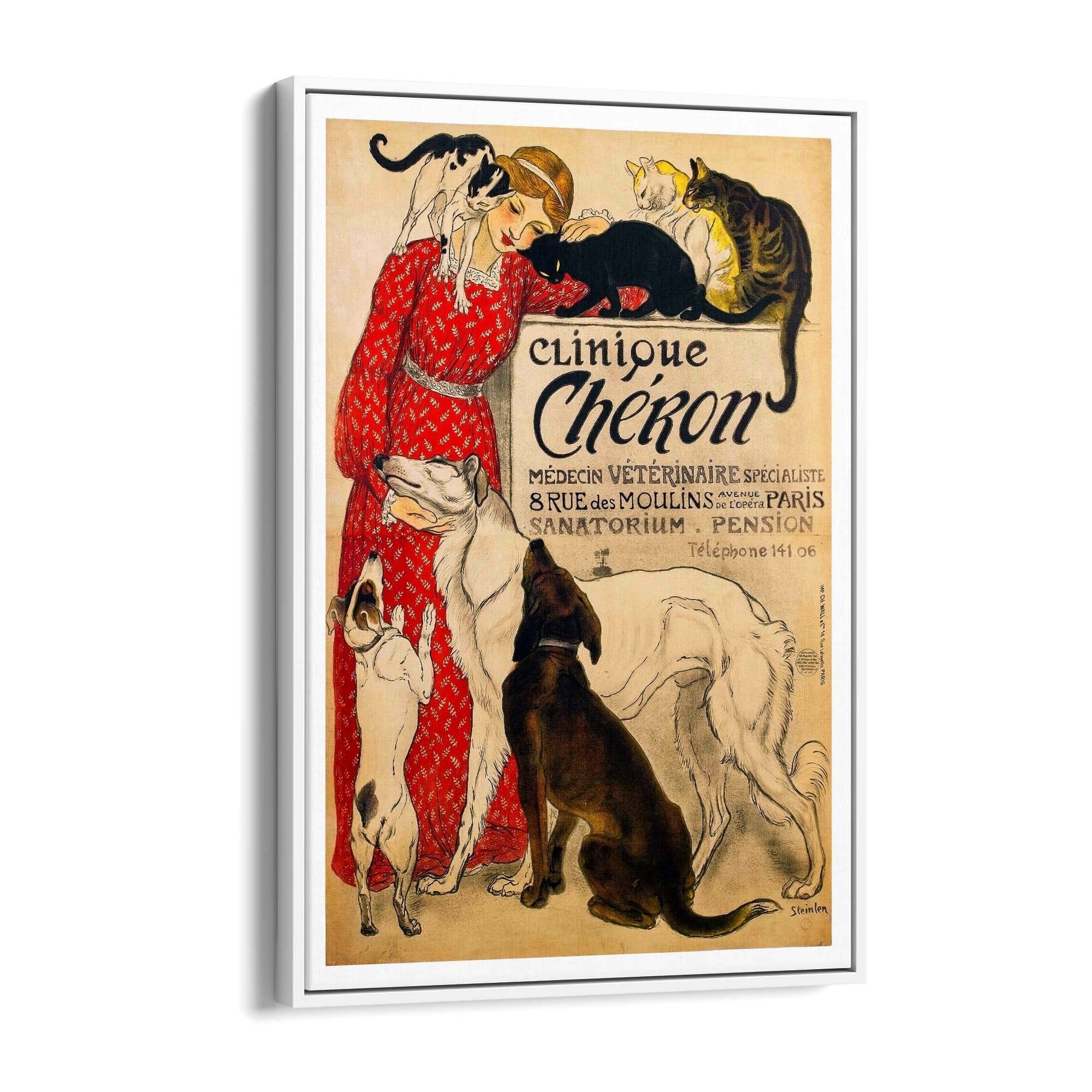 French Cheron Animal Vintage Advert Wall Art - The Affordable Art Company