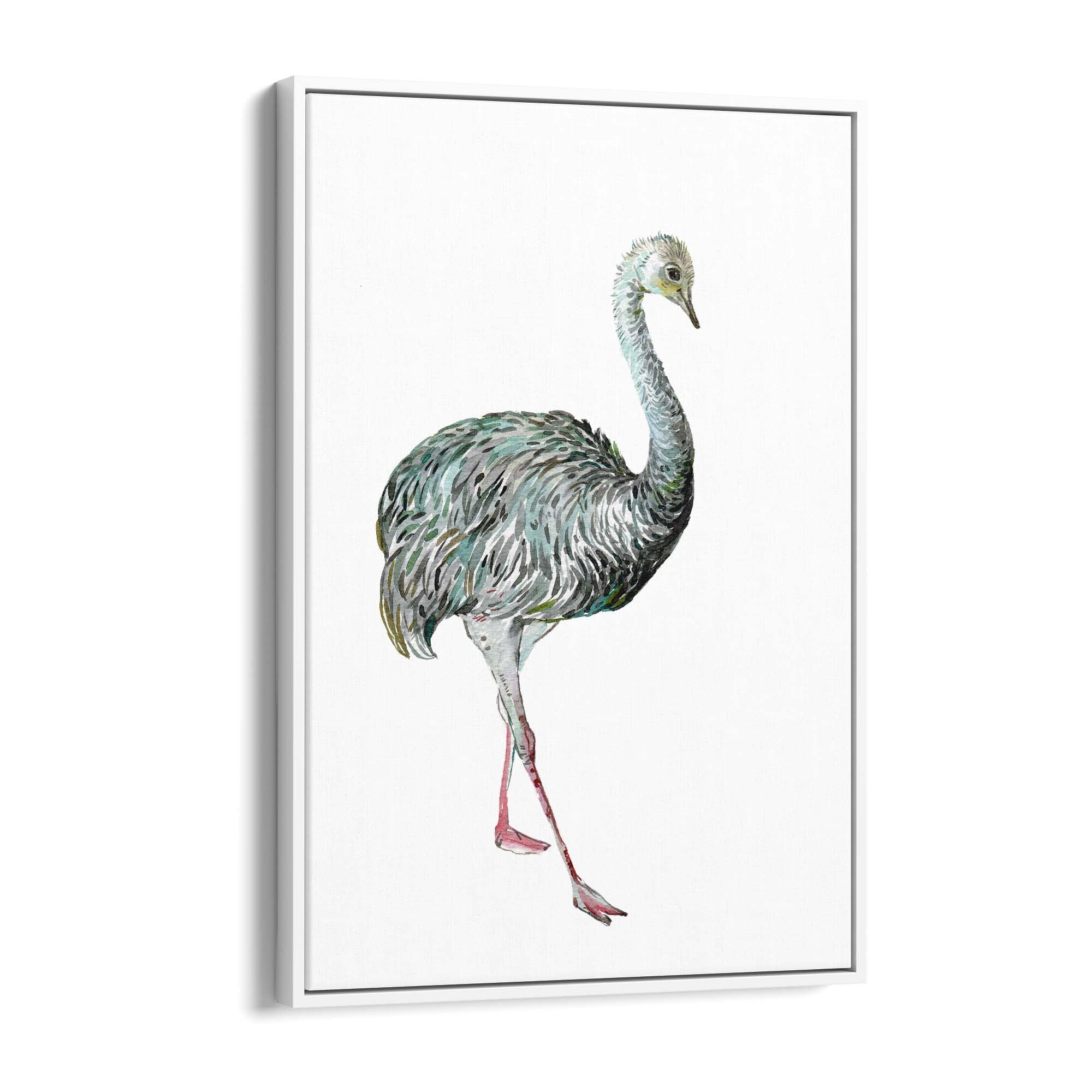 Australian Emu Painting Animal Nursery Wall Art #2 - The Affordable Art Company