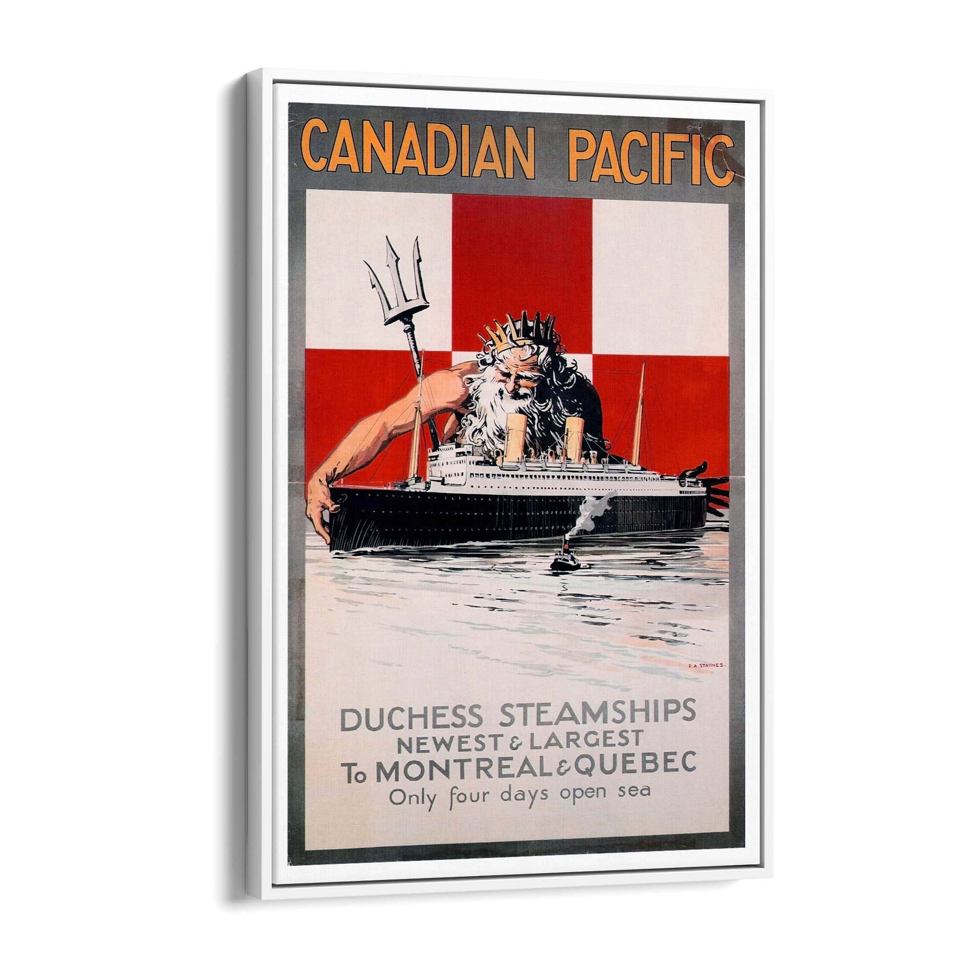 Canadian Pacific Vintage Shipping Advert Wall Art #3 - The Affordable Art Company