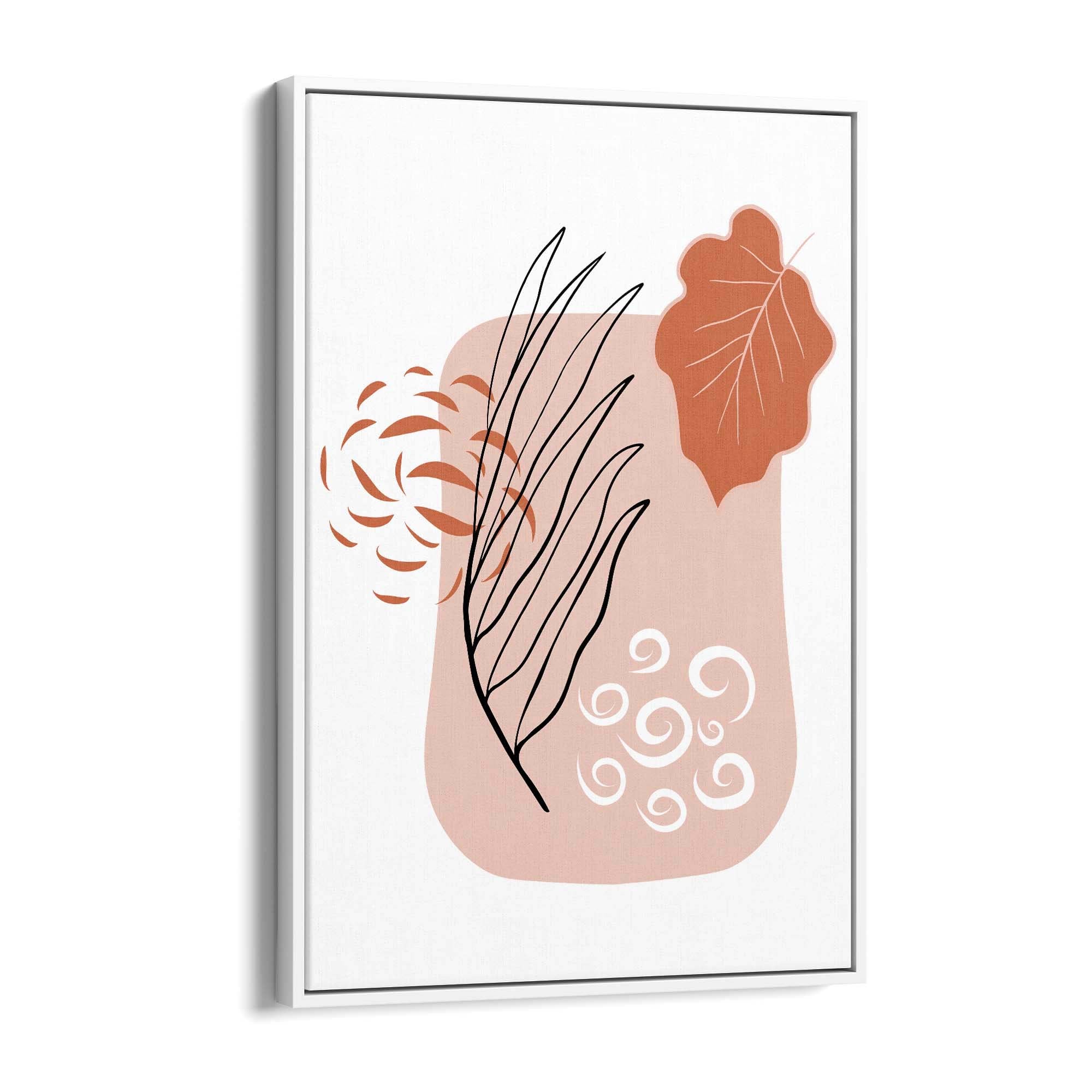 Abstract House Plant Minimal Living Room Wall Art #6 - The Affordable Art Company