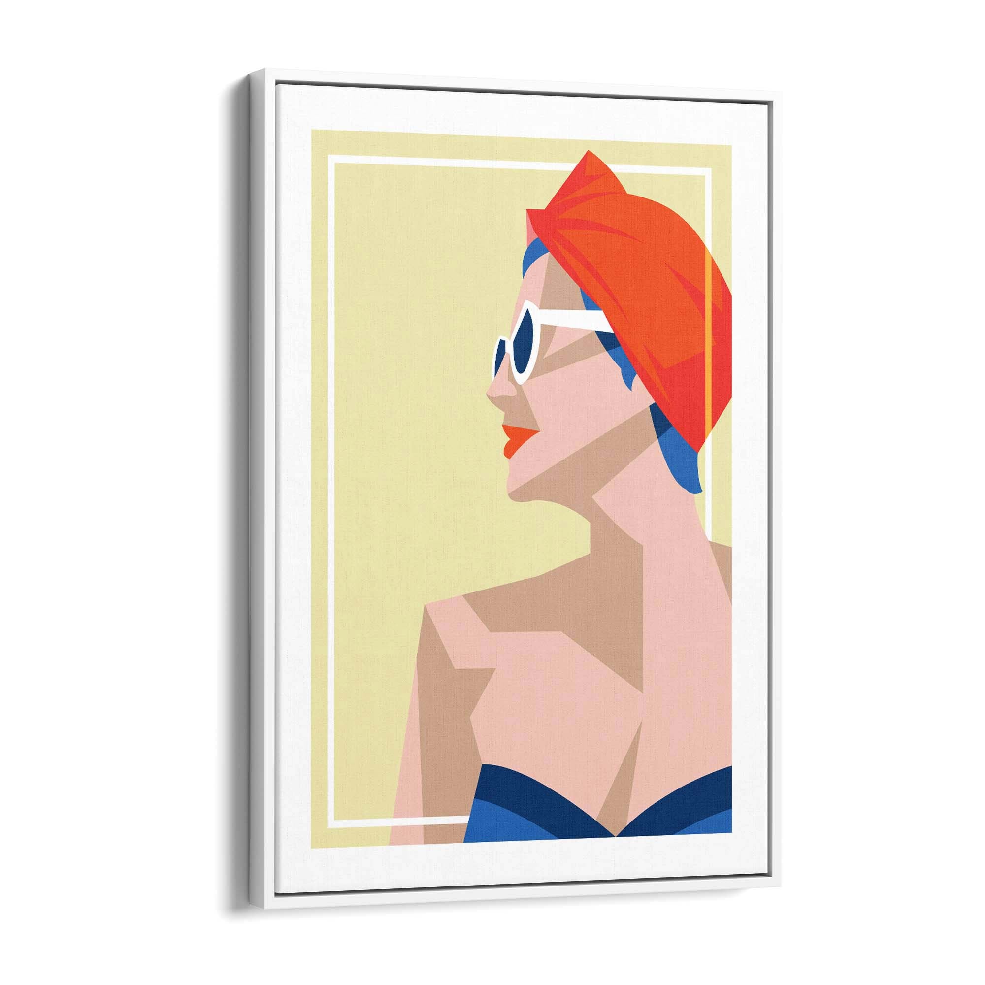 Retro Summer Beach Coastal Fashion Wall Art #2 - The Affordable Art Company