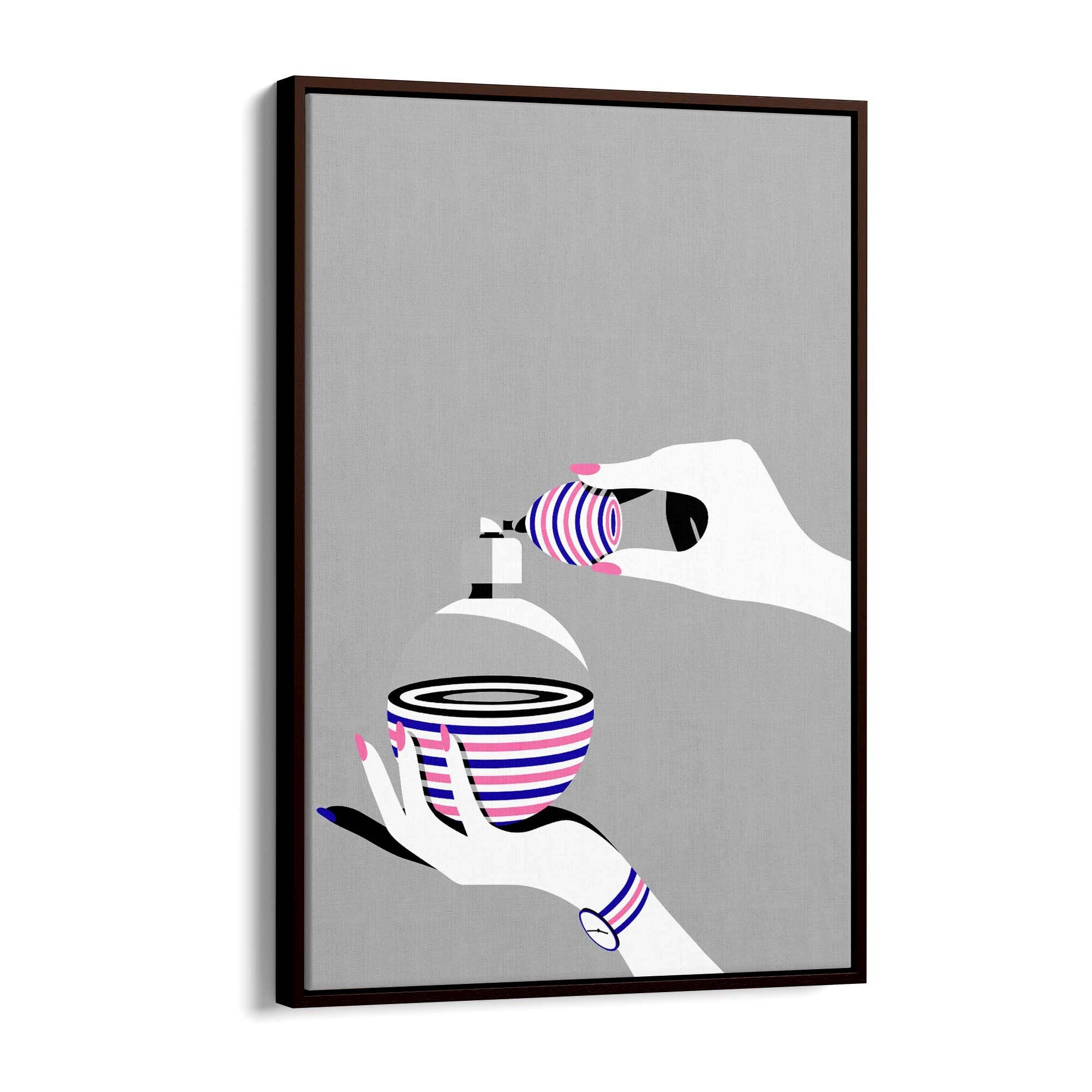 Retro Perfume Bottle Fashion Bedroom Wall Art #1 - The Affordable Art Company