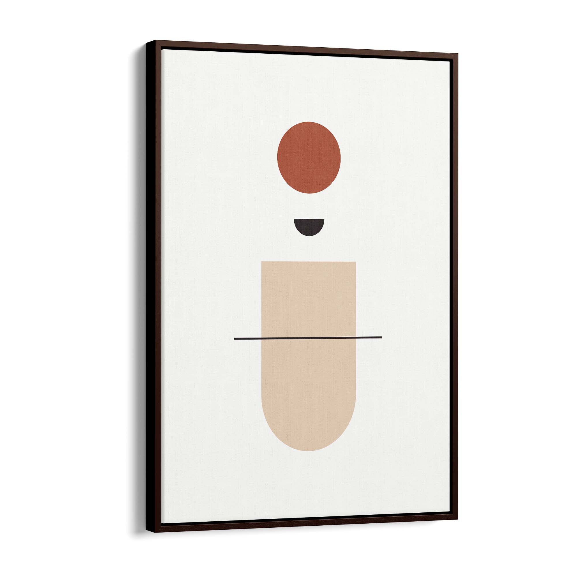 Minimal Pastel Abstract Retro Shapes Wall Art #1 - The Affordable Art Company