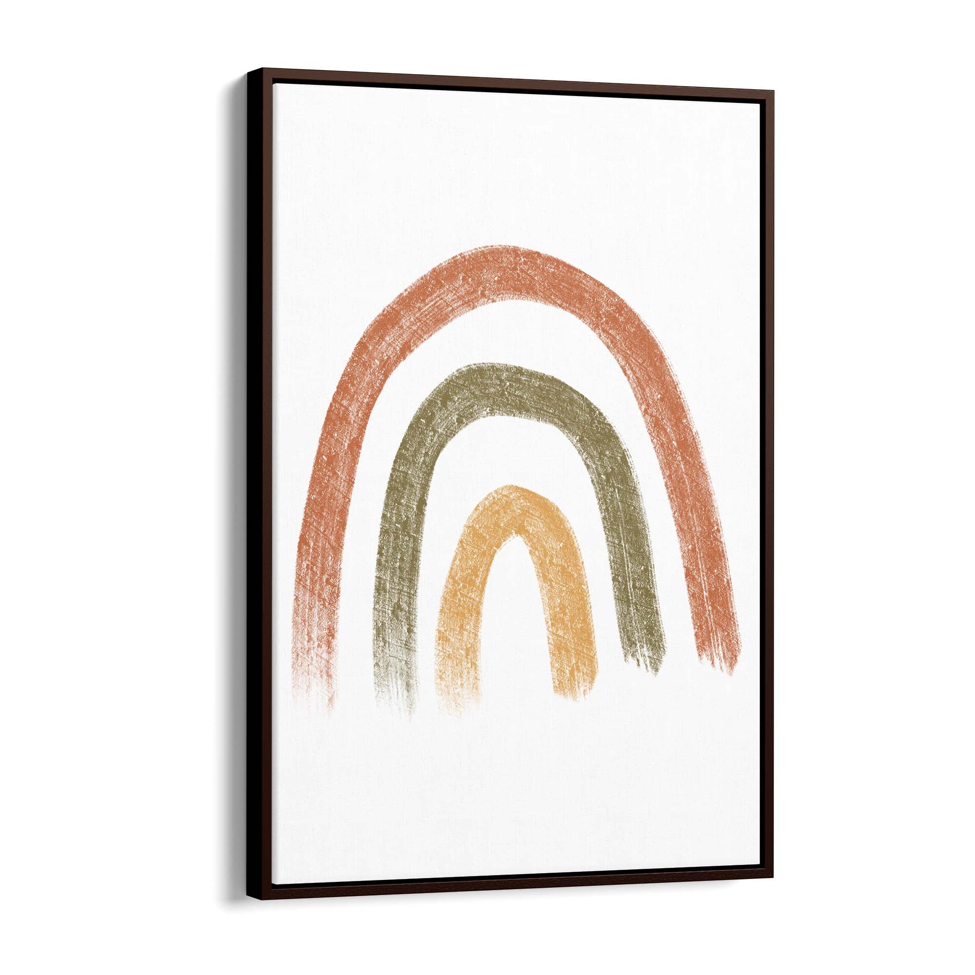 Minimal Abstract Rainbow Nursery Decor Wall Art - The Affordable Art Company
