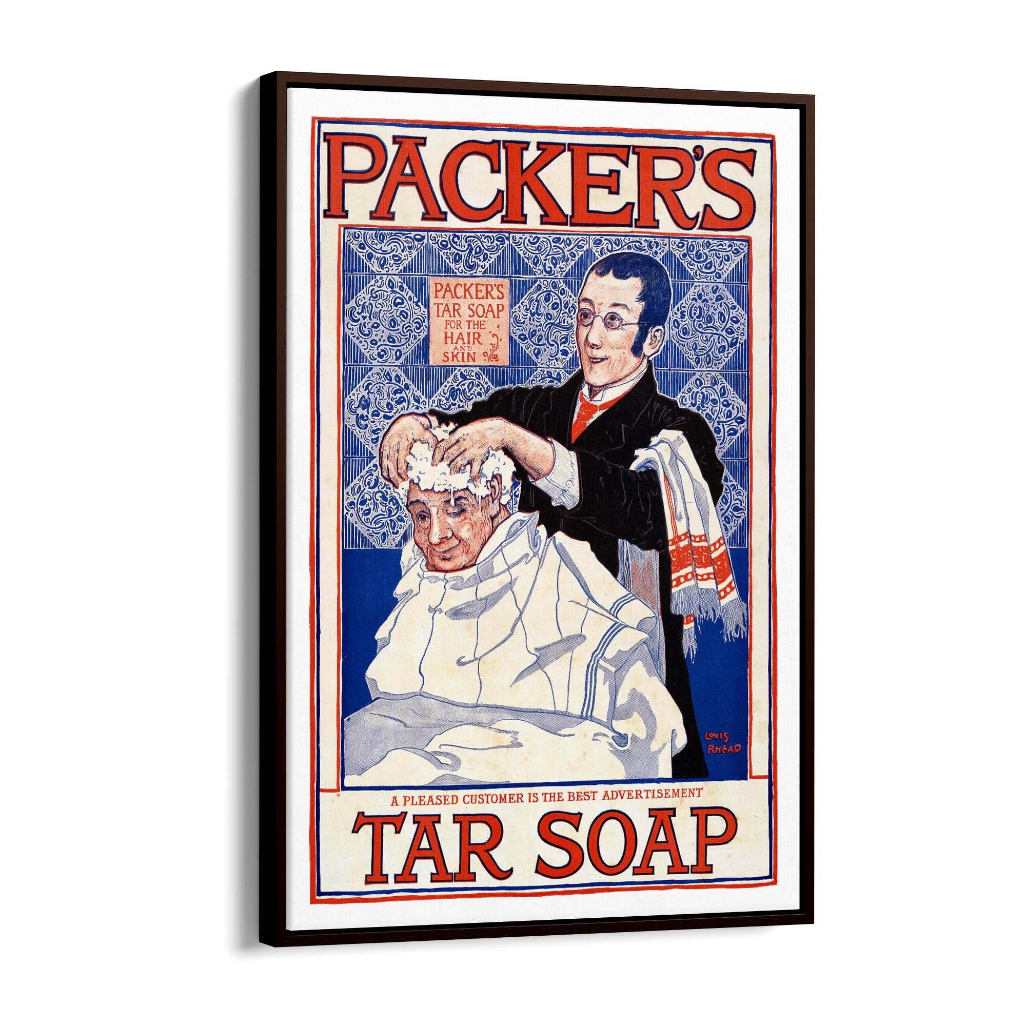 Packers Tar Soap Laundry Vintage Advert Wall Art - The Affordable Art Company