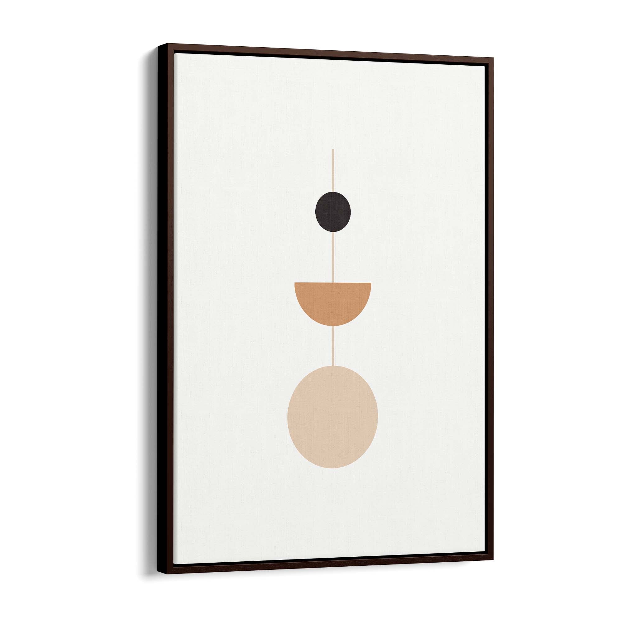 Minimal Pastel Abstract Retro Shapes Wall Art #3 - The Affordable Art Company