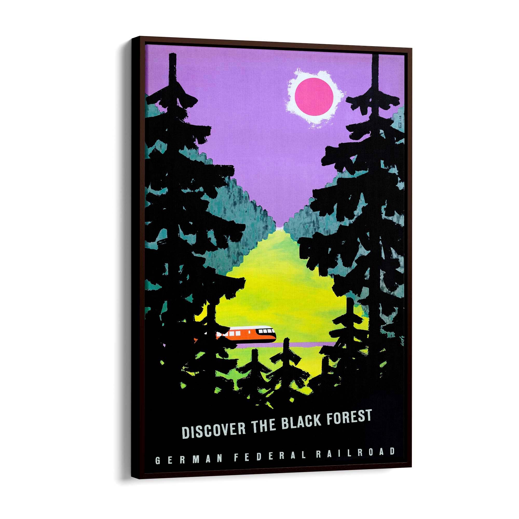 The Black Forest Germany Vintage Travel Advert Wall Art - The Affordable Art Company