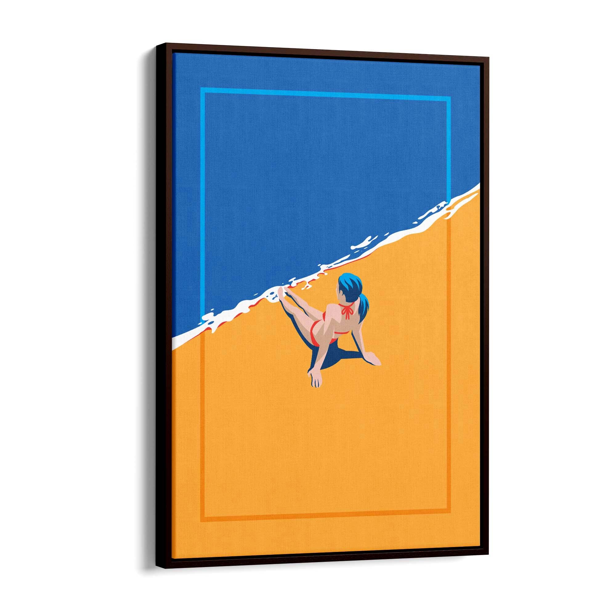 Retro Beach Summer Fashion Fun Glamour Wall Art #2 - The Affordable Art Company