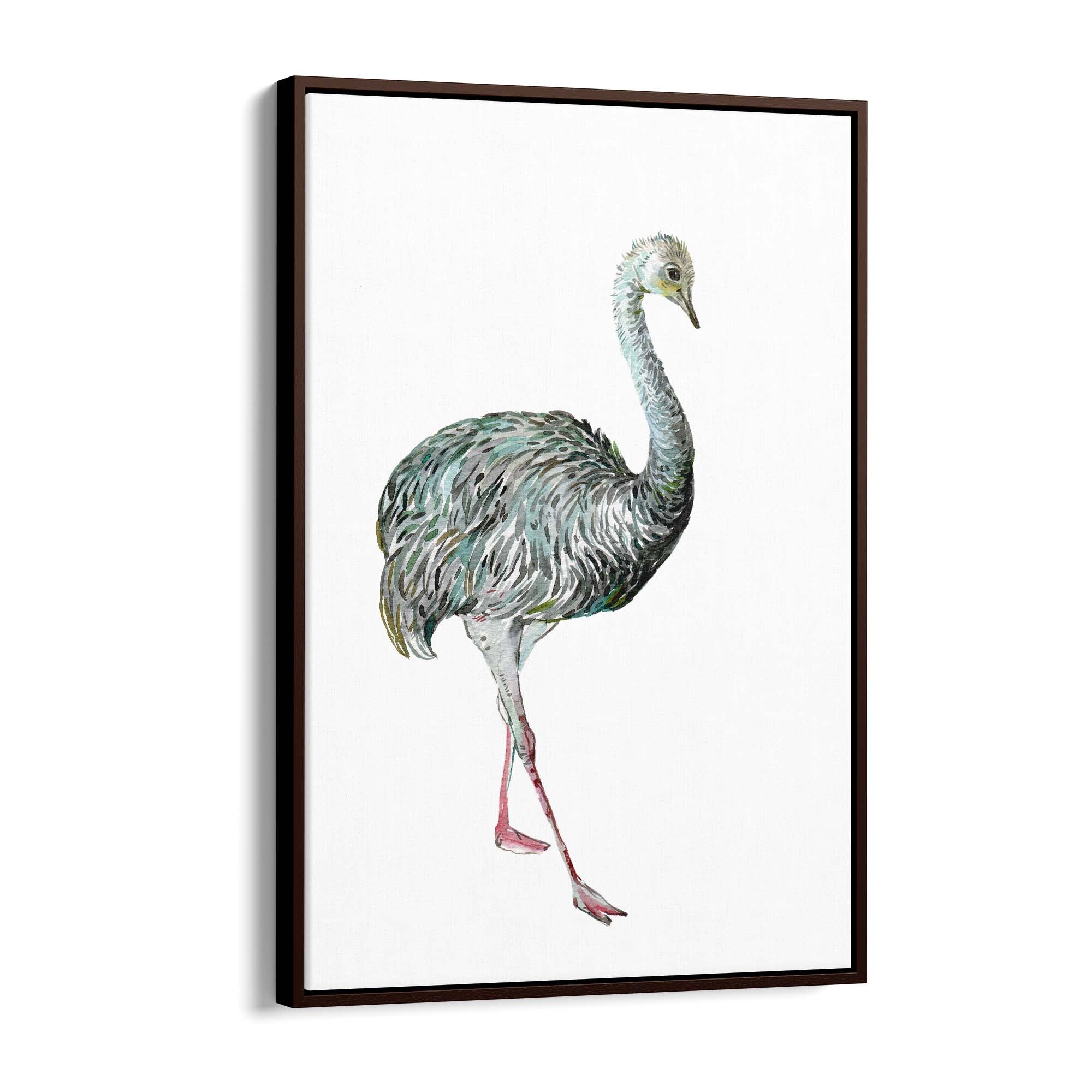 Australian Emu Painting Animal Nursery Wall Art #2 - The Affordable Art Company