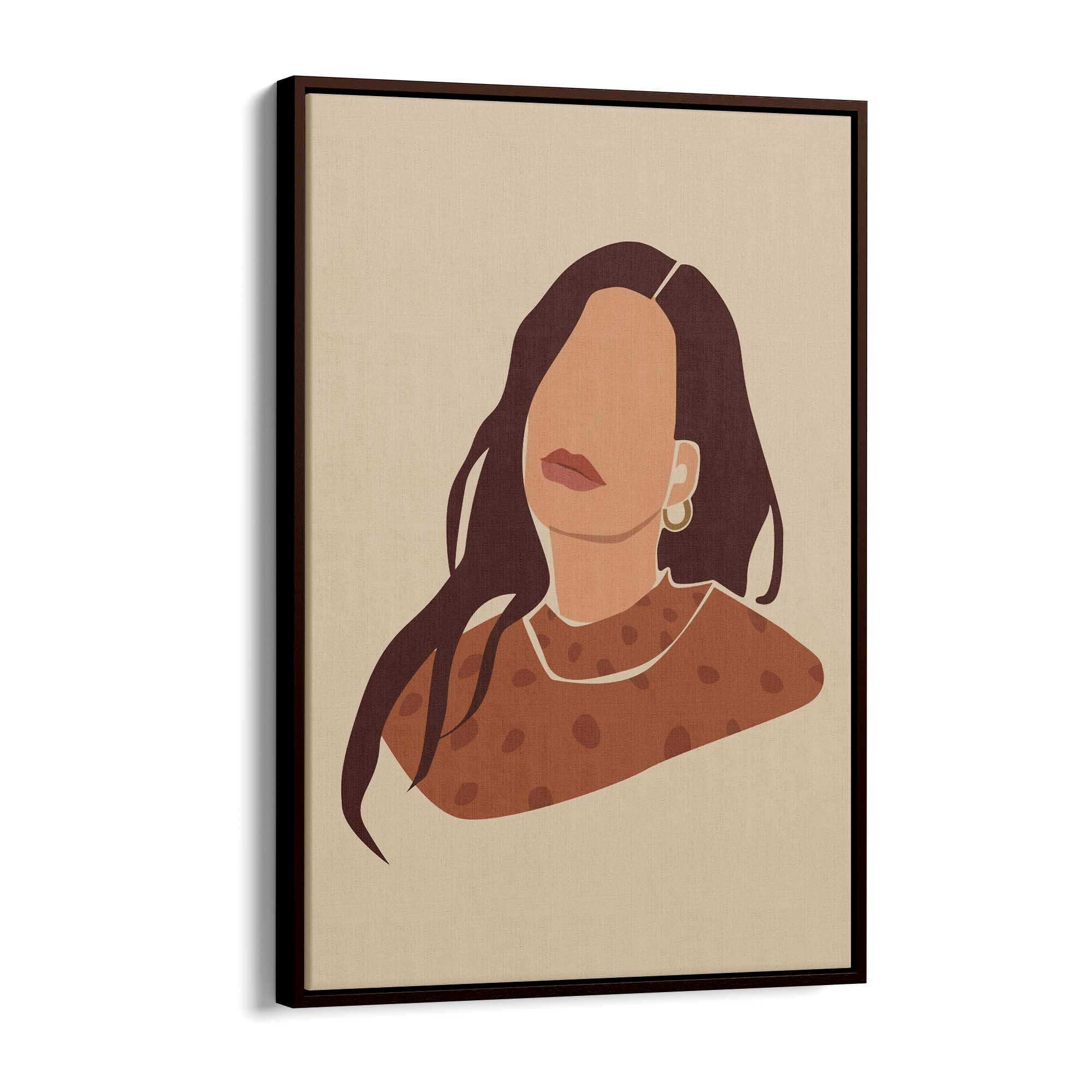 Abstract Vintage Girl Bedroom Fashion Girl Wall Art - The Affordable Art Company