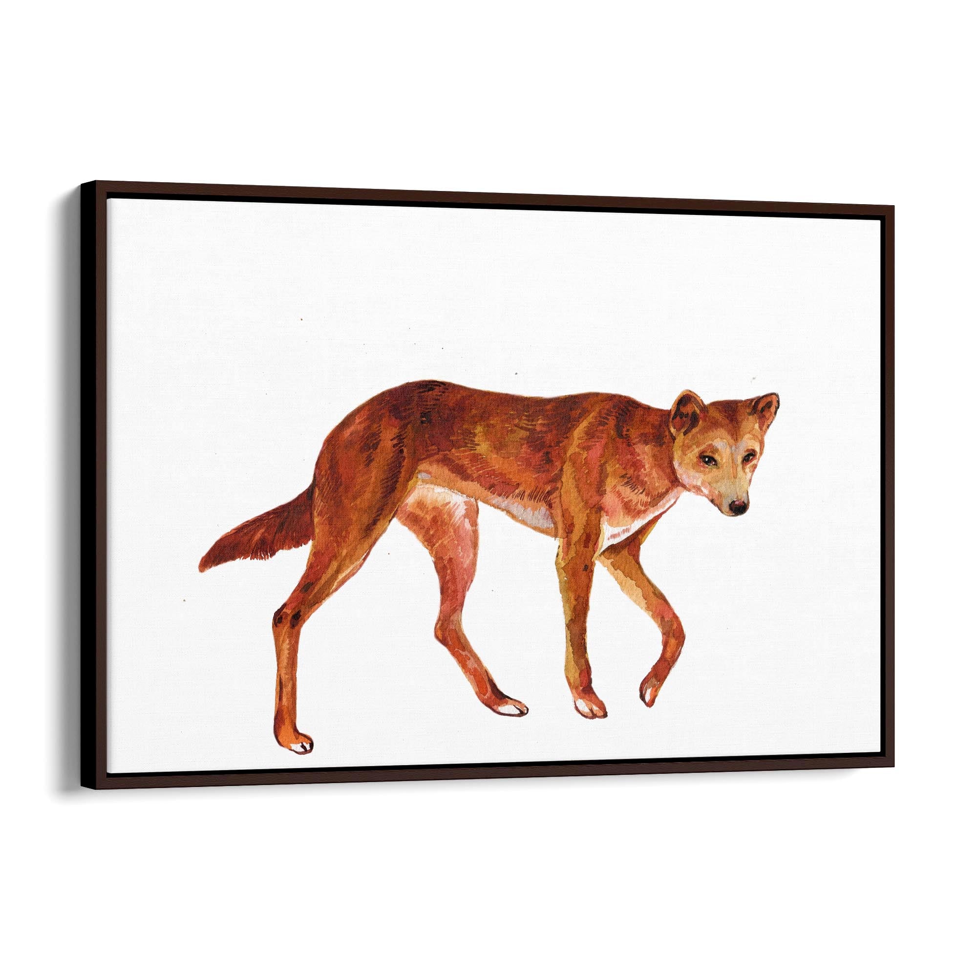 Australian Dingo Painting Animal Nursery Wall Art - The Affordable Art Company