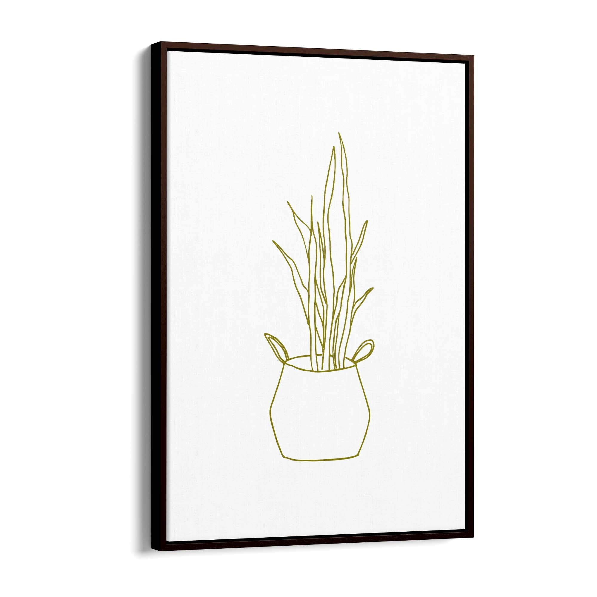 Abstract House Plant Minimal Living Room Wall Art #30 - The Affordable Art Company