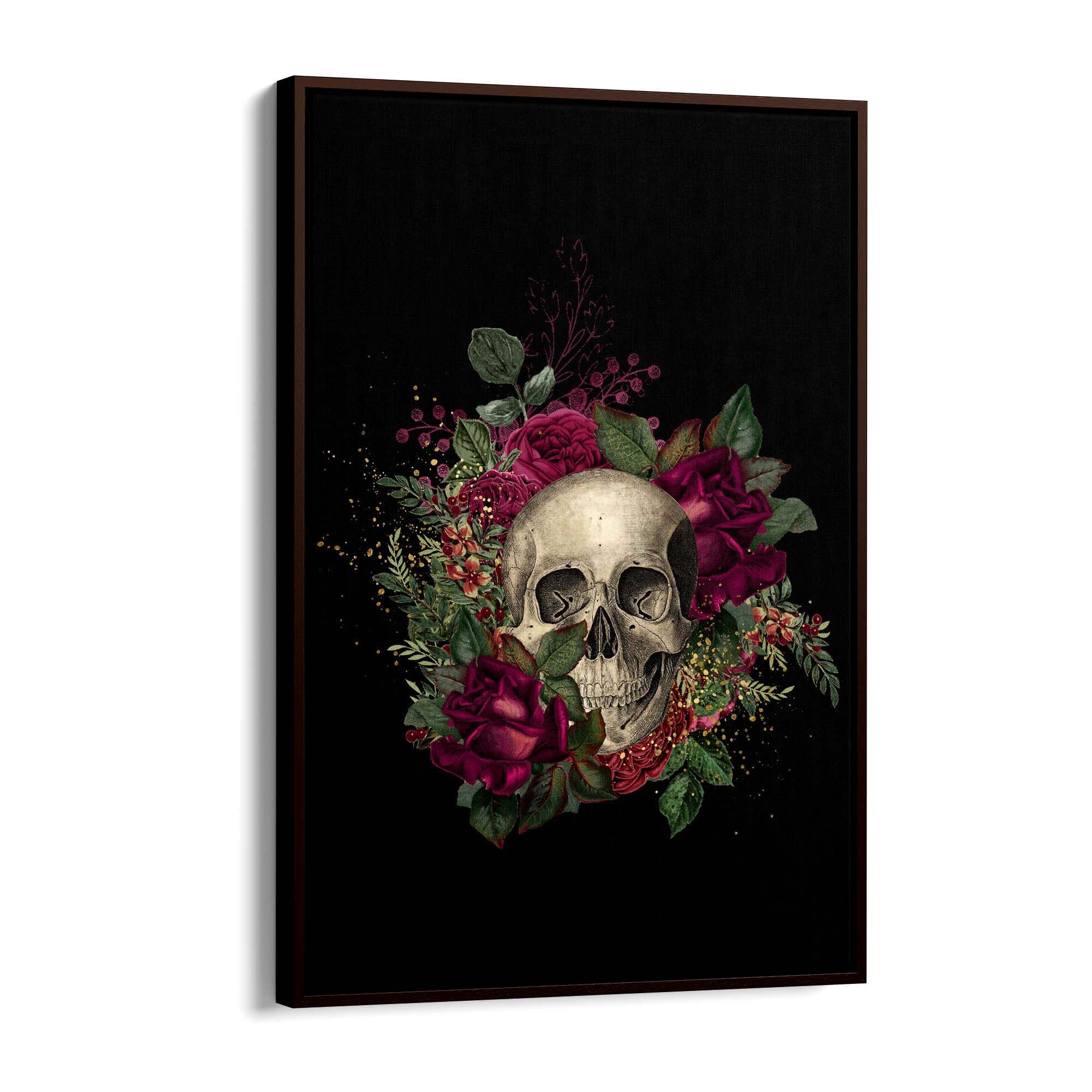 Dark Gothic Skull Fashion Bedroom Wall Art - The Affordable Art Company