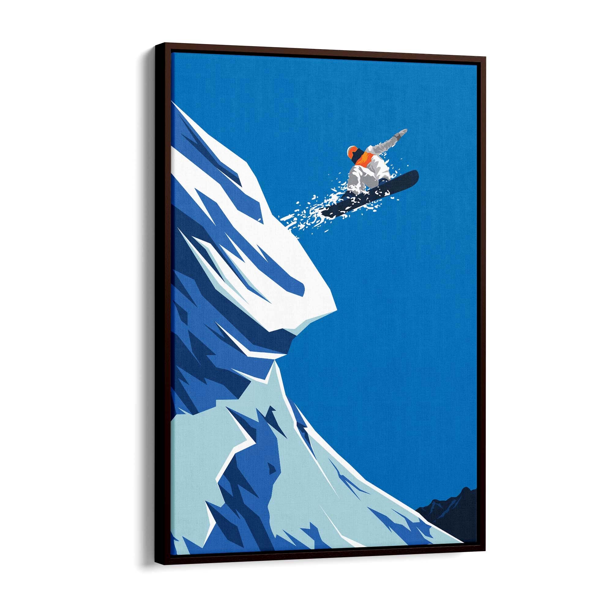Retro Snowboard Vintage Winter Cabin Wall Art #1 - The Affordable Art Company