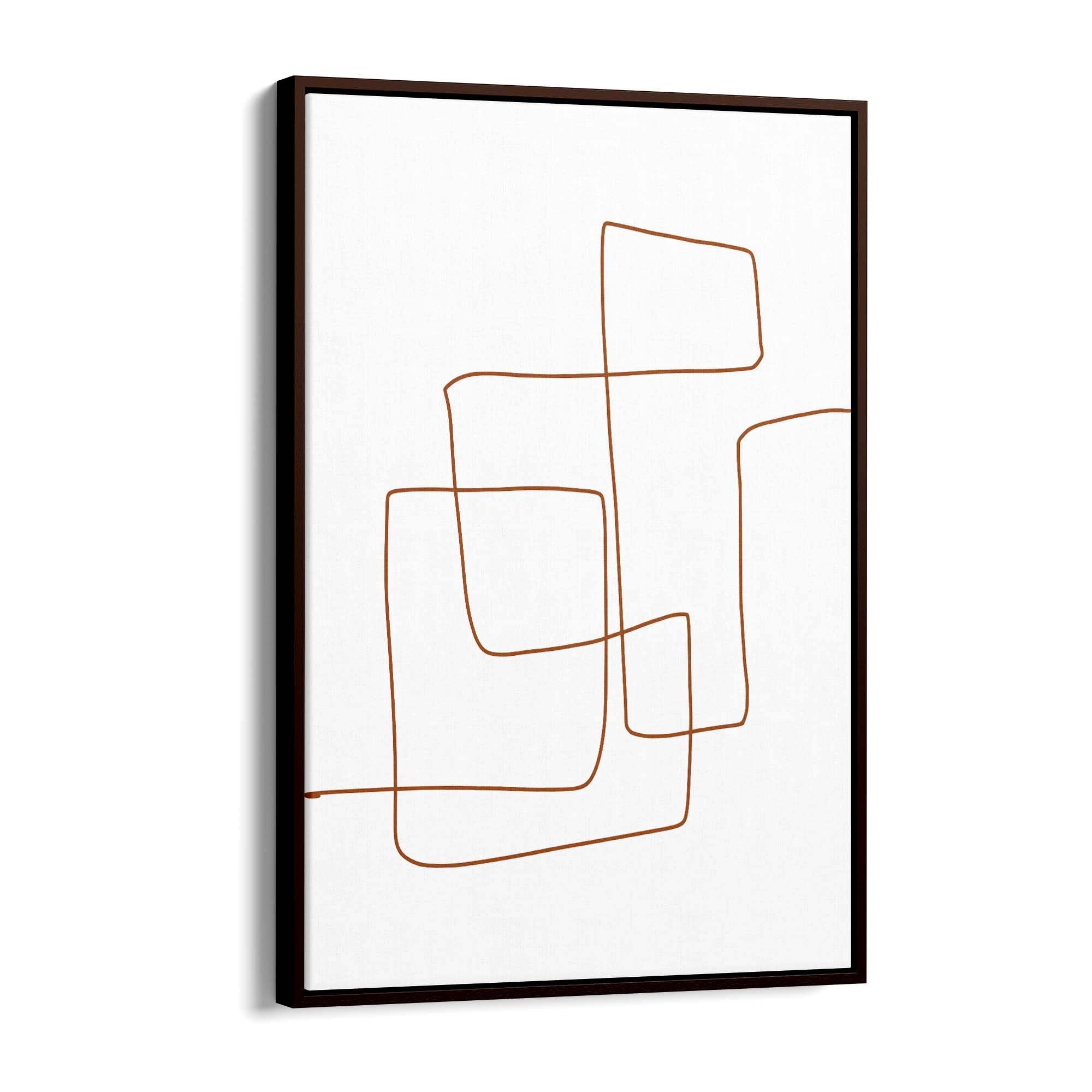 Minimal Line Drawing Abstract Wall Art #10 - The Affordable Art Company