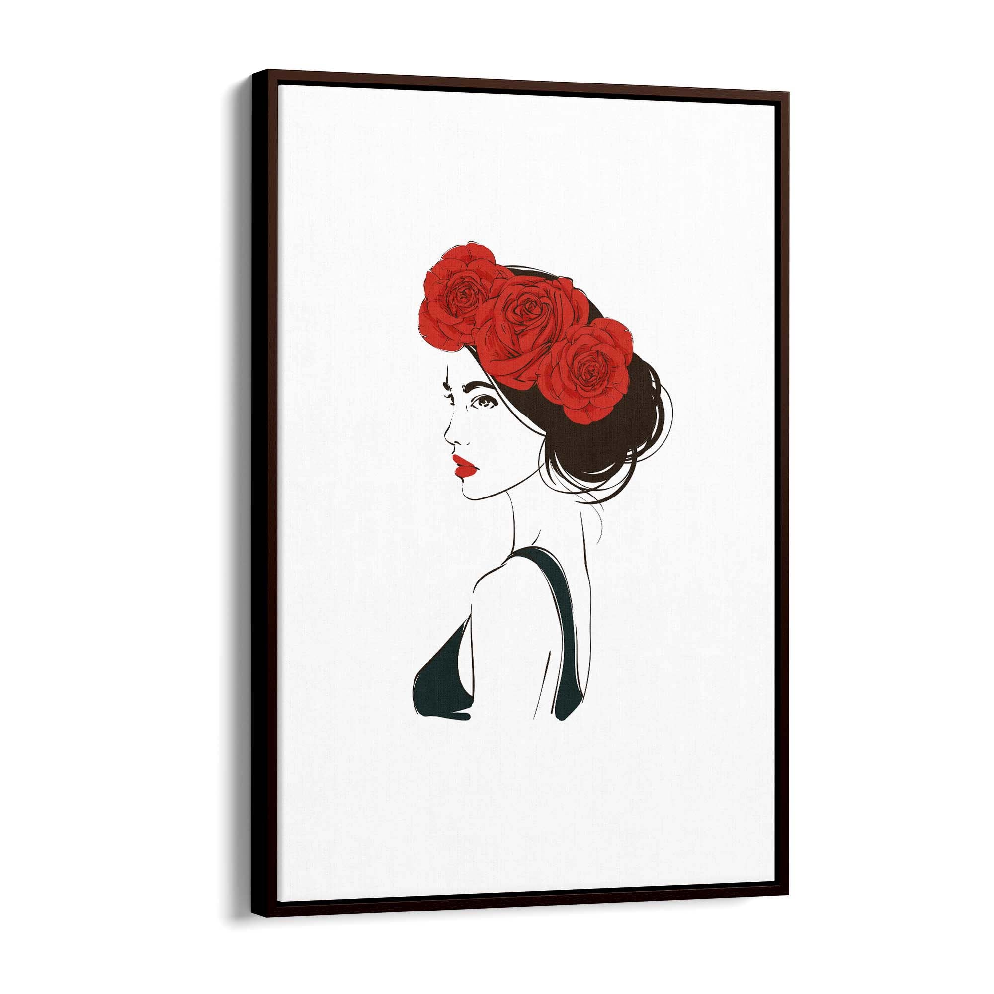 Cute Girl Minimal Fashion Bedroom Wall Art #4 - The Affordable Art Company