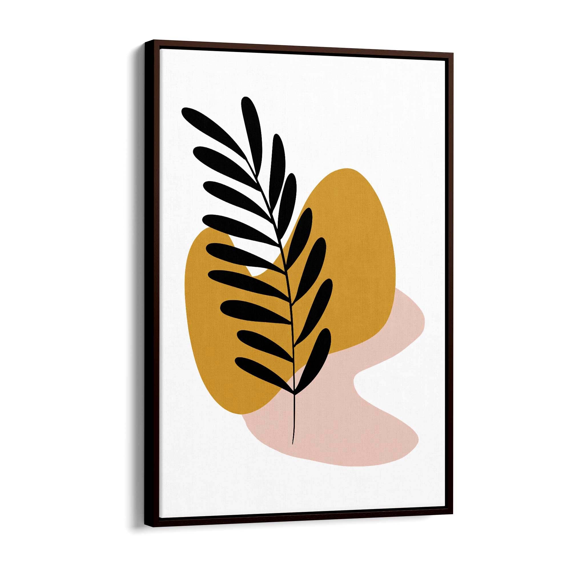 Abstract House Plant Minimal Living Room Wall Art #5 - The Affordable Art Company