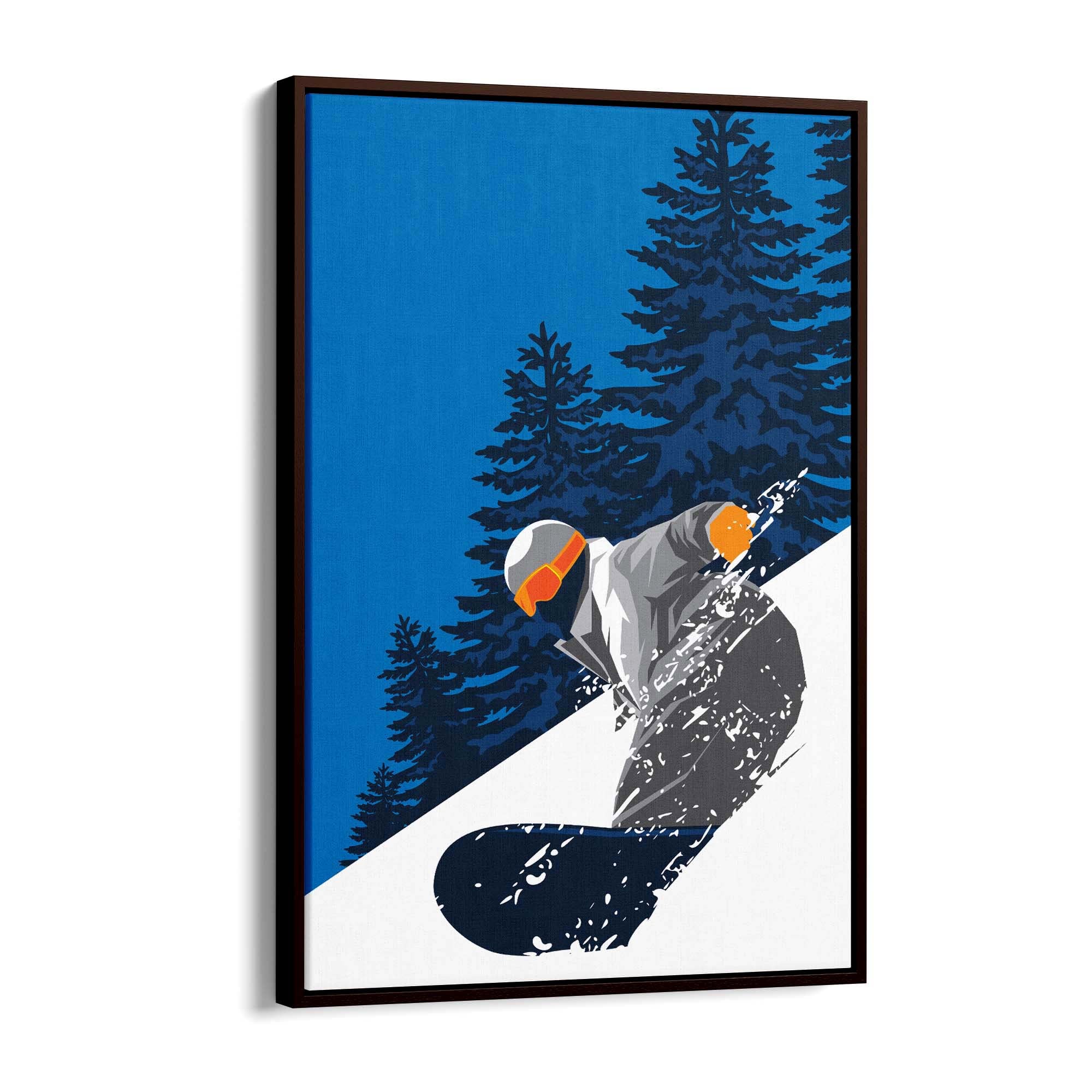 Retro Snowboard Vintage Winter Cabin Wall Art #2 - The Affordable Art Company