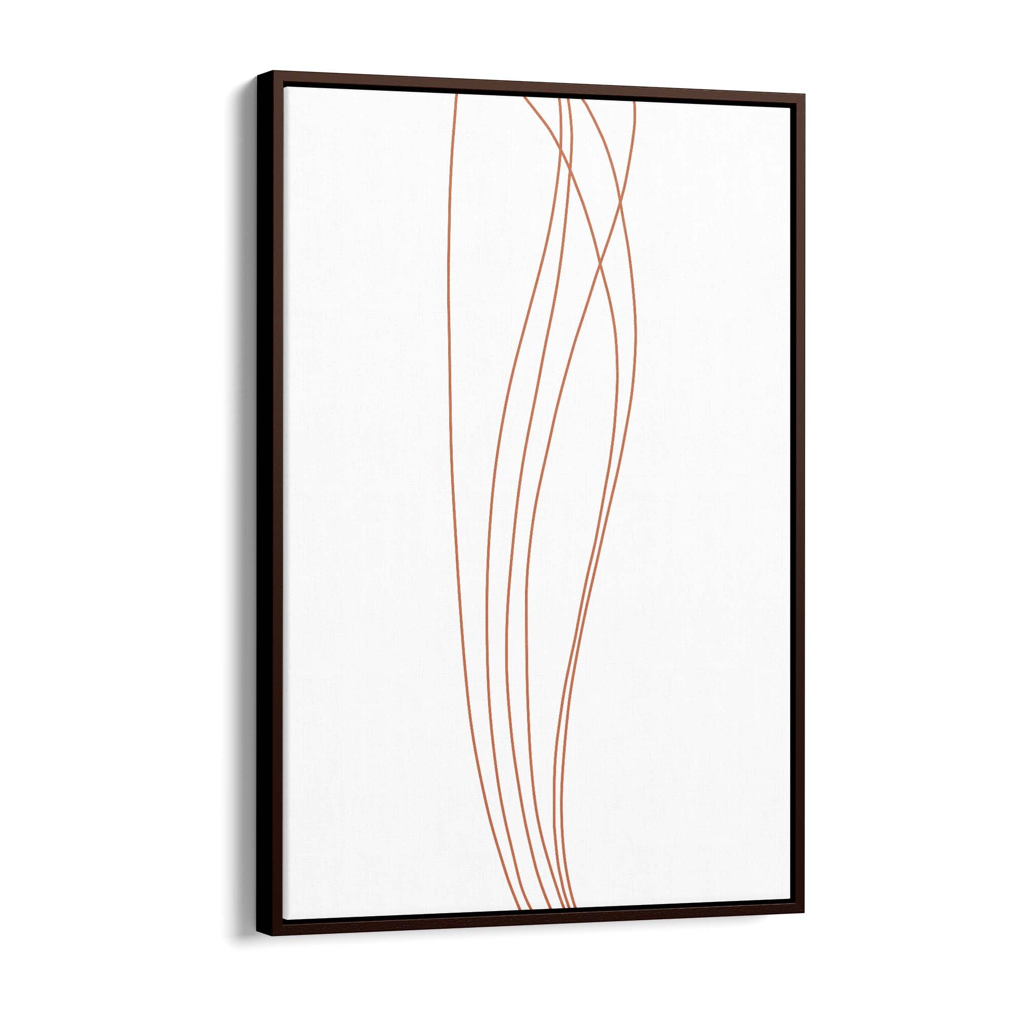 Minimal Waves Line Abstract Wall Art #3 - The Affordable Art Company