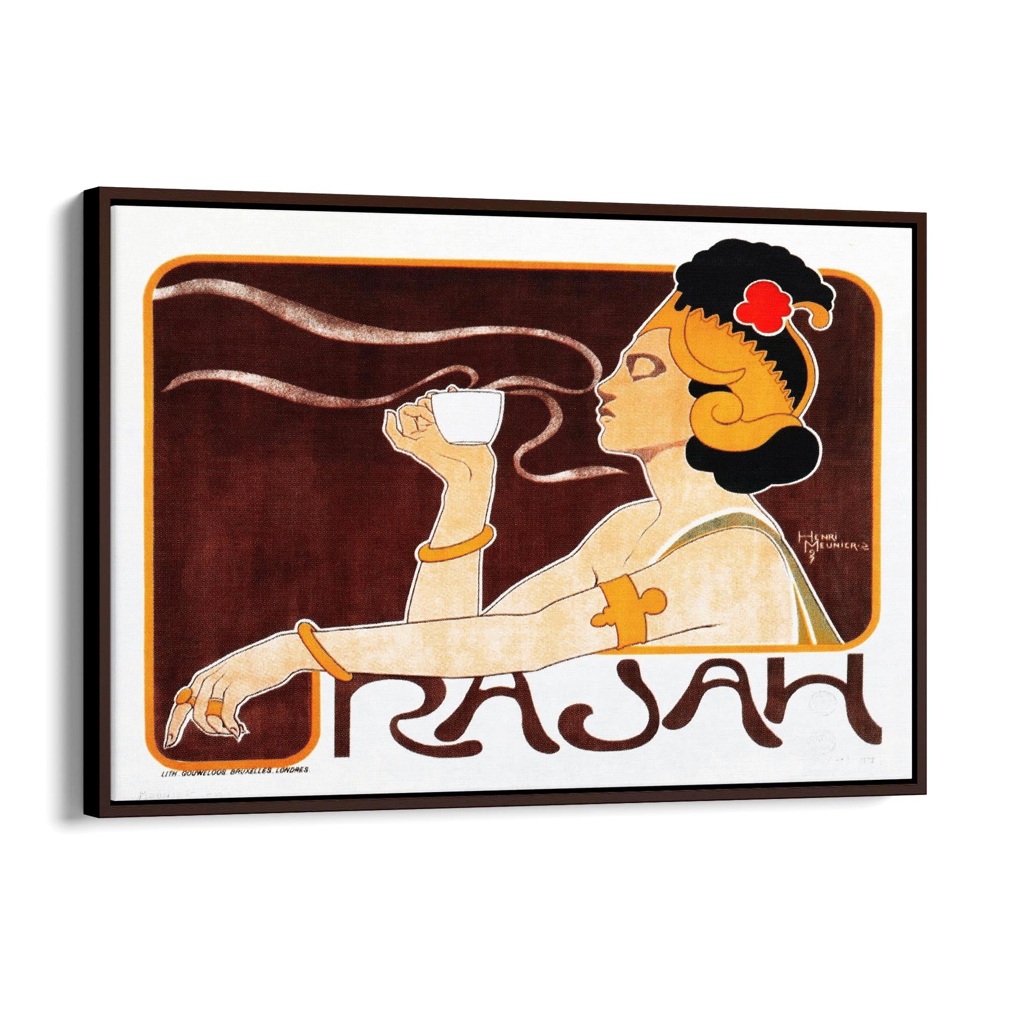 Rajah Coffee Vintage Advert Cafe Kitchen Wall Art - The Affordable Art Company