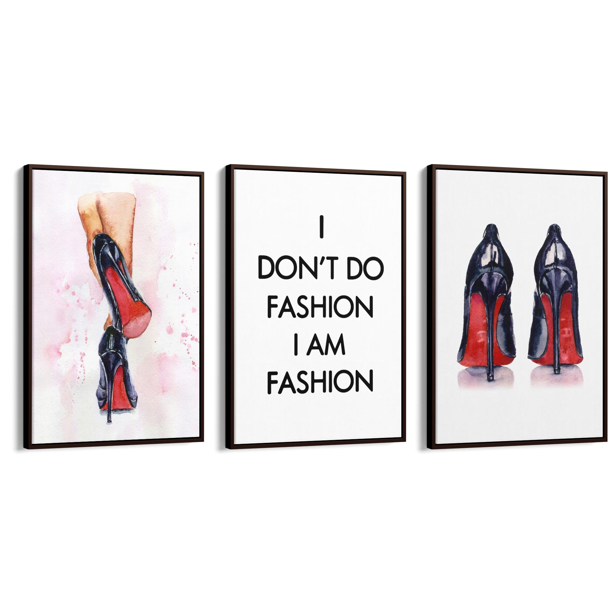 Set of High Heels Fashion Girls Bedroom Wall Art - The Affordable Art Company
