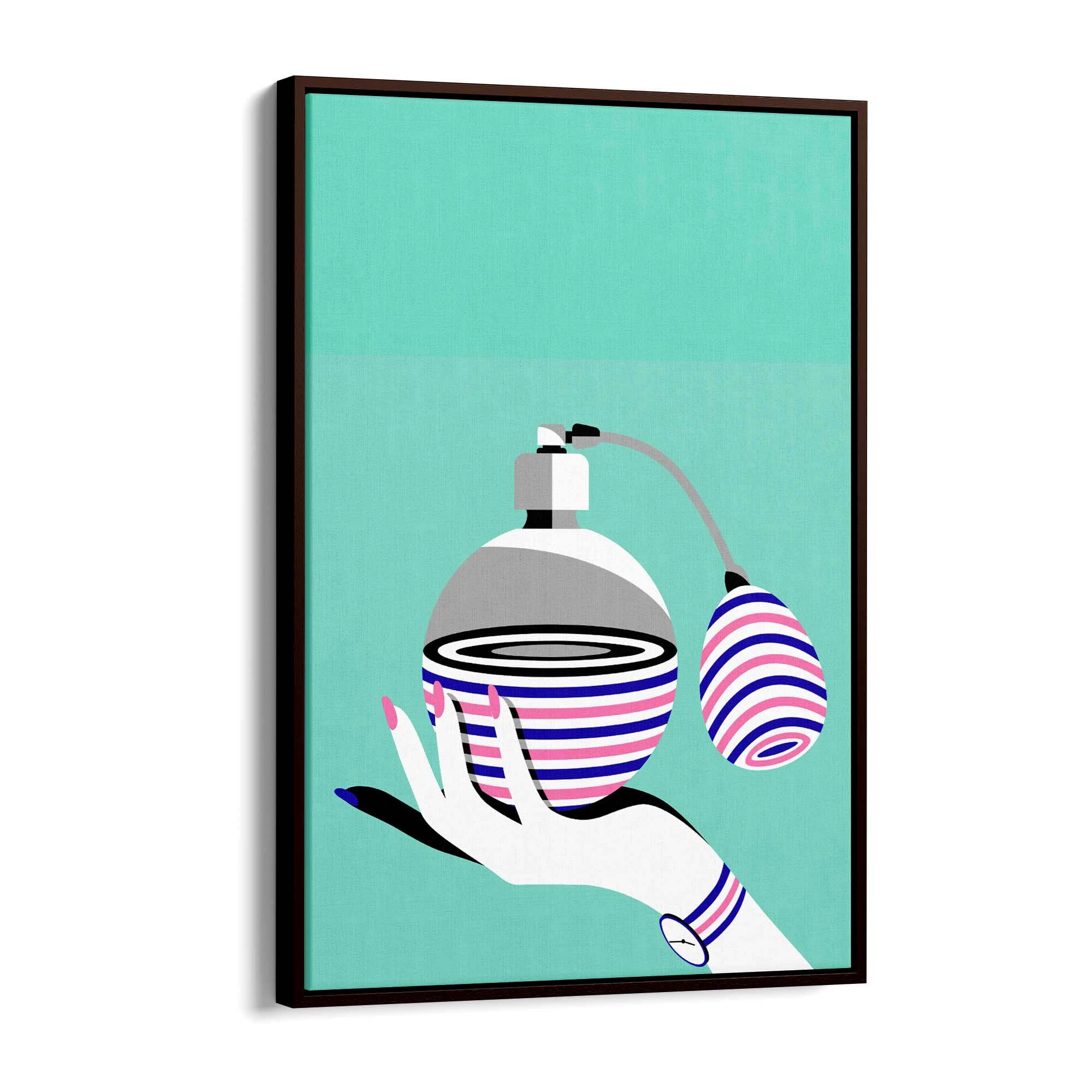 Retro Perfume Bottle Fashion Bedroom Wall Art #2 - The Affordable Art Company