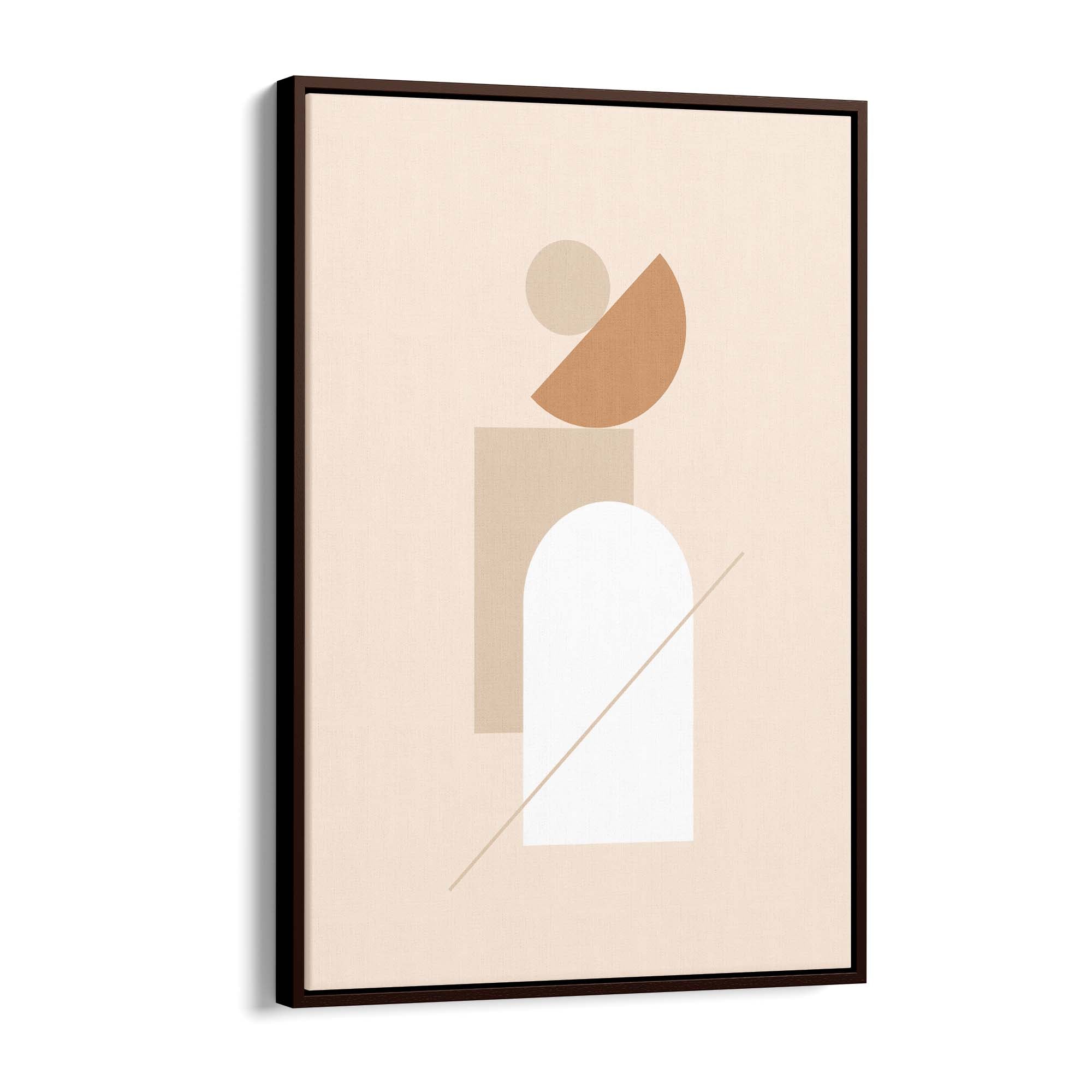 Minimal Pastel Abstract Retro Shapes Wall Art #5 - The Affordable Art Company