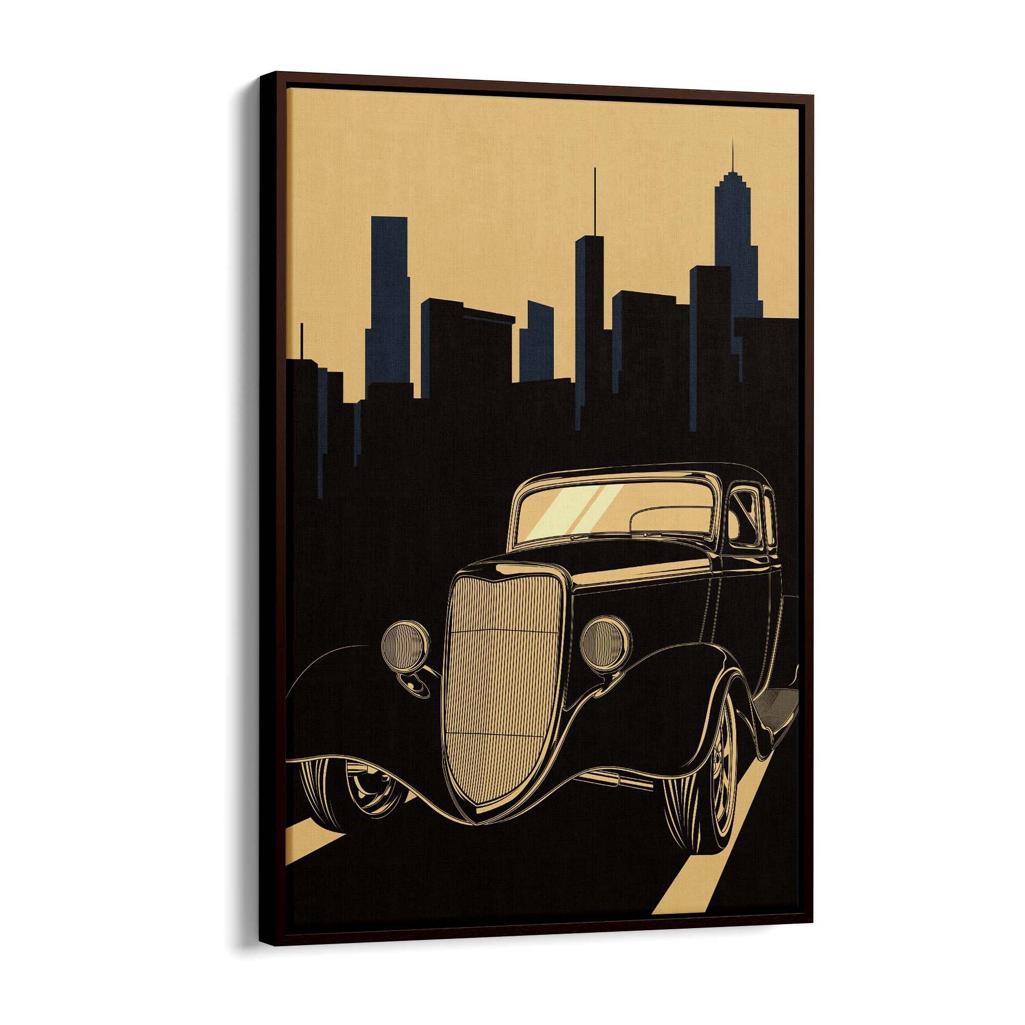 Art Deco Car Vintage Retro New York Wall Art #4 - The Affordable Art Company