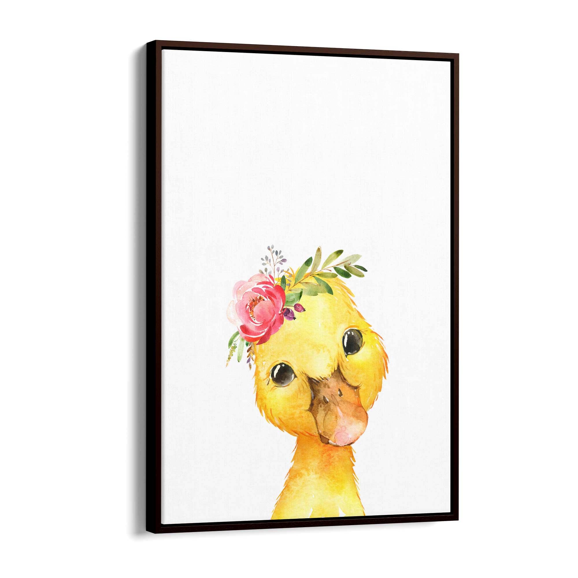 Cute Baby Duck Nursery Animal Gift Wall Art - The Affordable Art Company