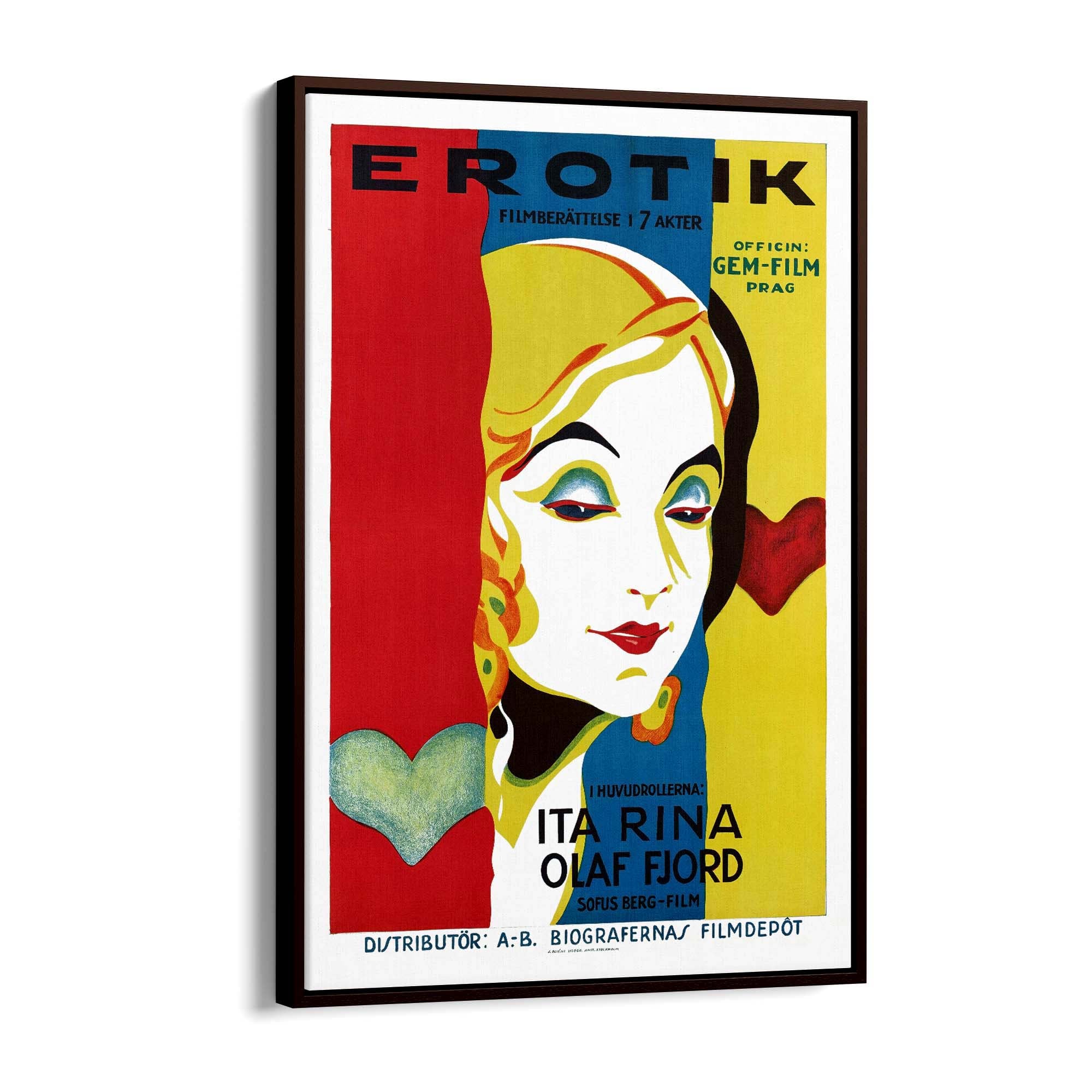 Erotik Theatre Vintage Wall Art - The Affordable Art Company