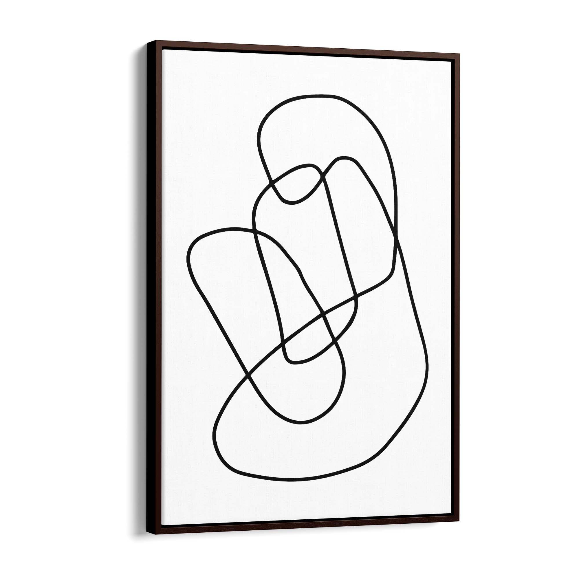 Minimal Abstract Modern Line Artwork Wall Art #1 - The Affordable Art Company
